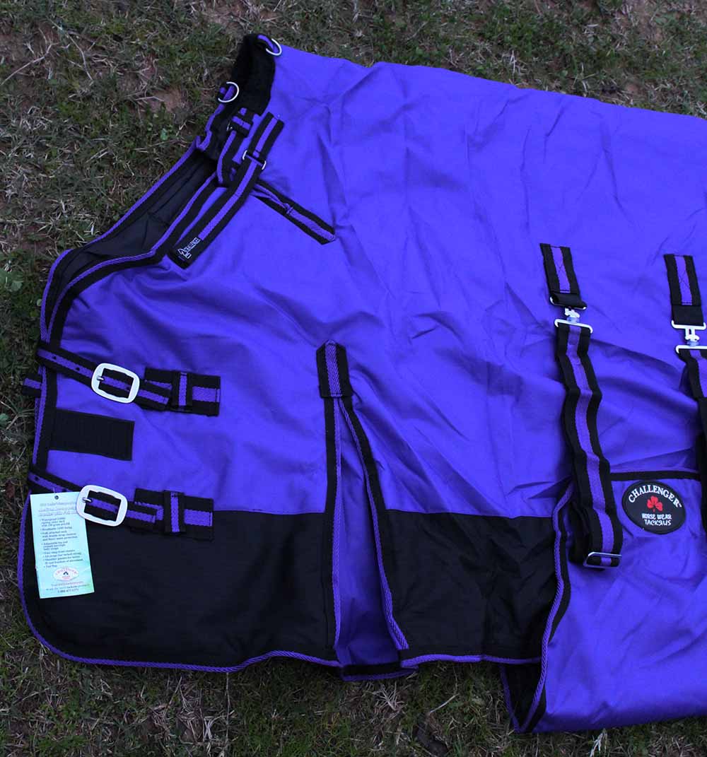 80" 1000D Turnout Horse Heavy Winter Waterproof Blanket Purple 6140 eBay