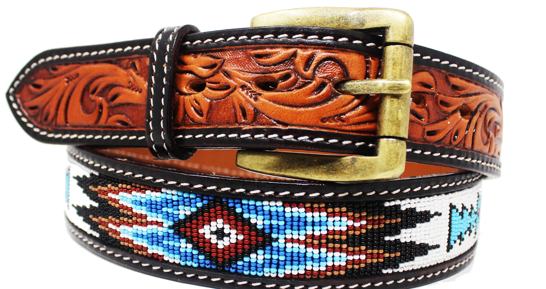 beaded cowboy belts