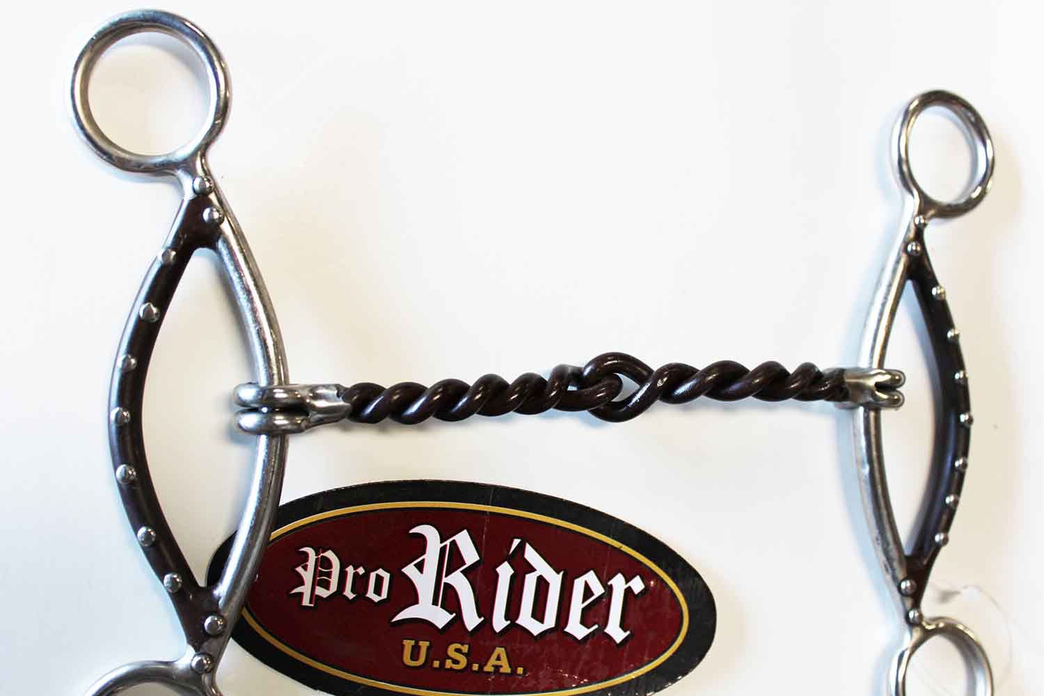 Sweet Iron SS Twisted Wire 5" Mouth Horse Snaffle BIT 6" Cheeks 35150