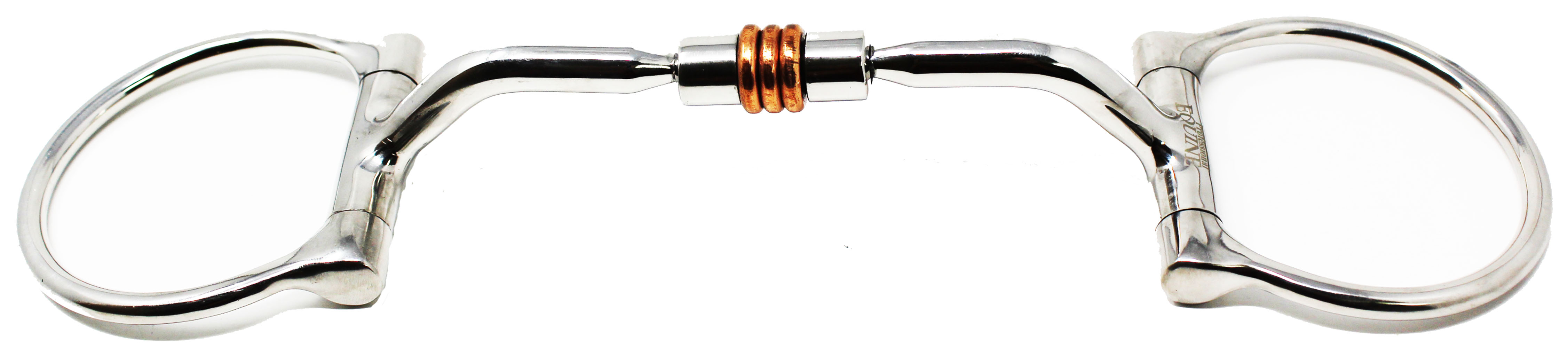 Cheval En Acier Inoxydable Bouche D-Ring Confort Bridon Bit Cuivre Rouleaux 35310 V