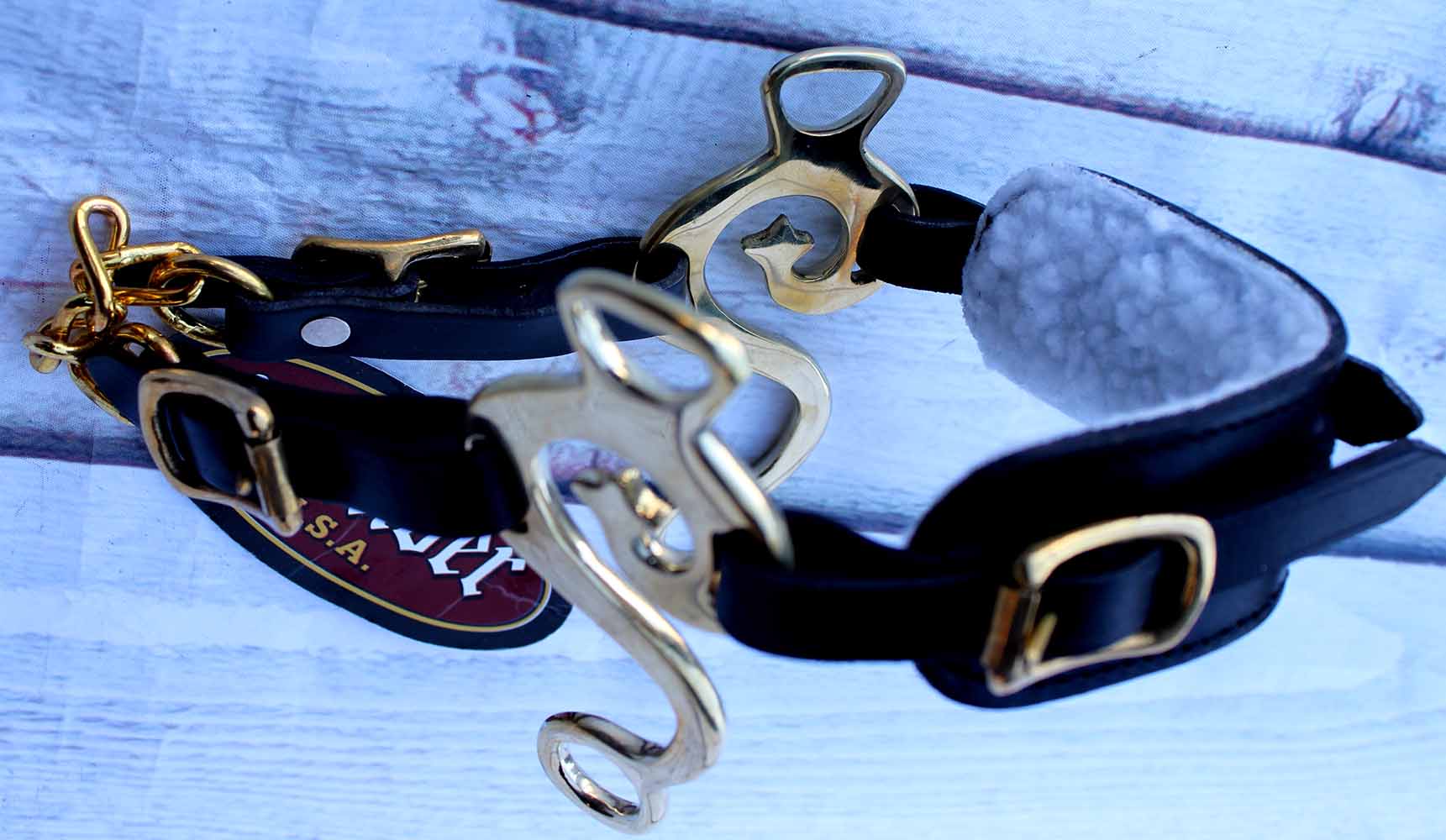 Horse Leather Hackamore English Western Bridle BIT Tack Curb Chain