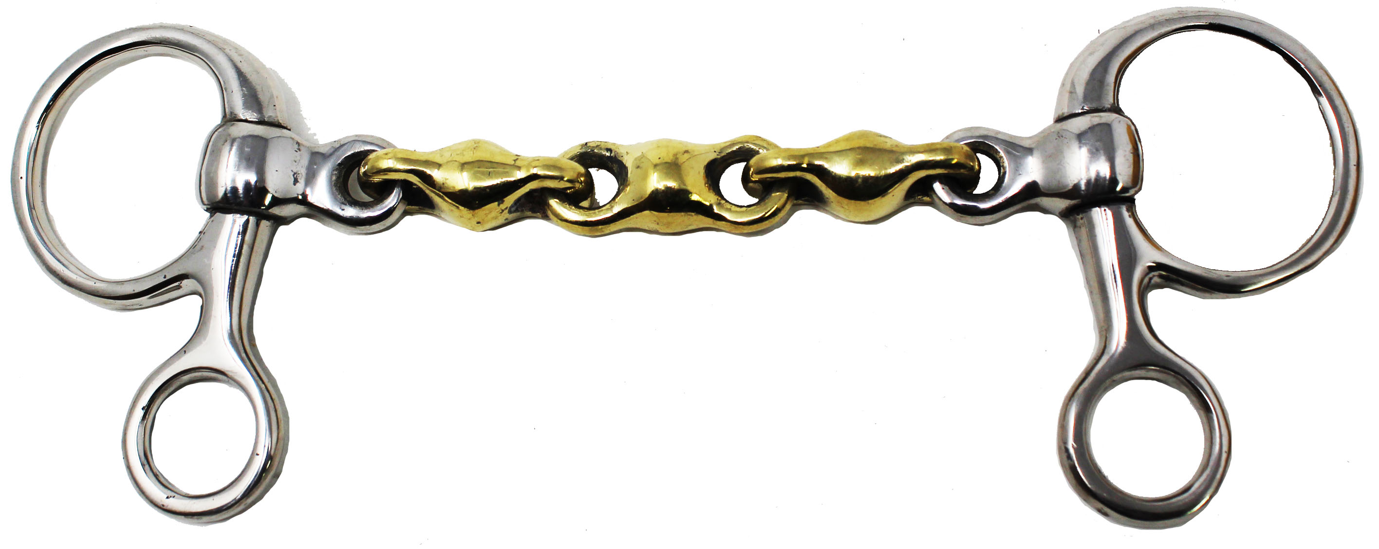 SS Copper Waterford Lozenge Baucher Boucher Hanging Cheek 5" Horse Bit