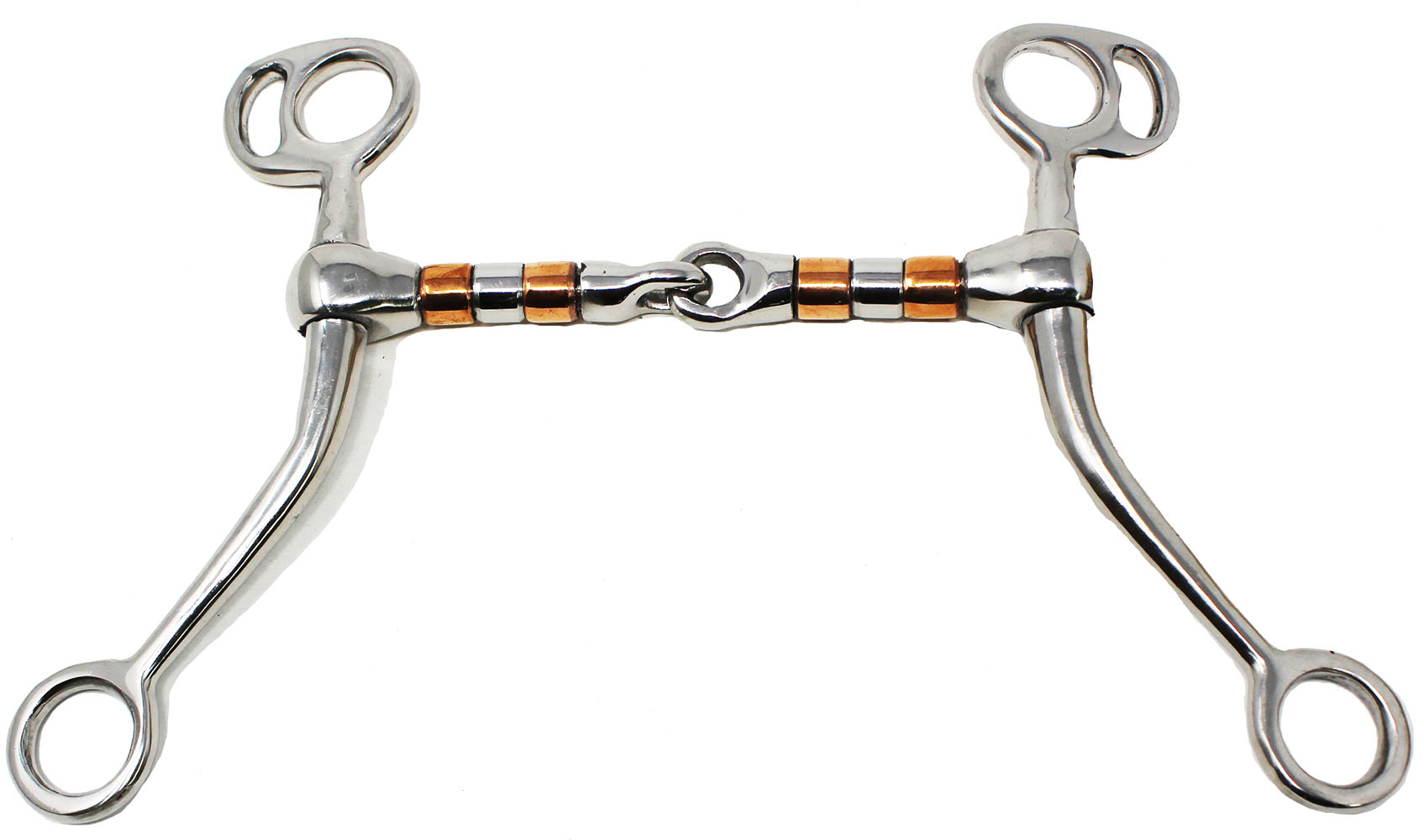 Tom Thumb Stainless Steel Copper Rollers Shank Horse Bit Tack Equine