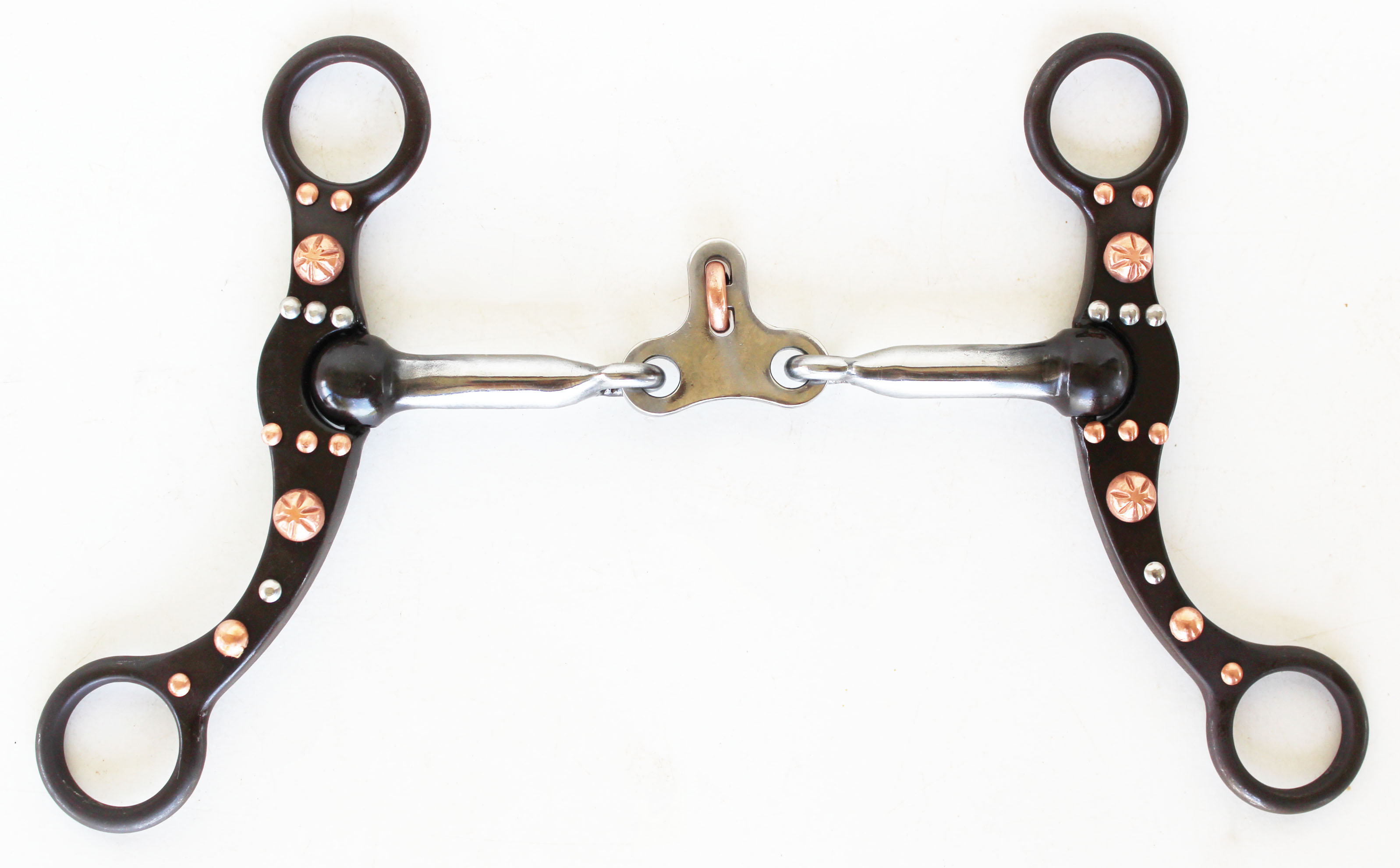 Challenger Tack Horse Horse Sweet Iron Antique Brown Long Shank Bit W