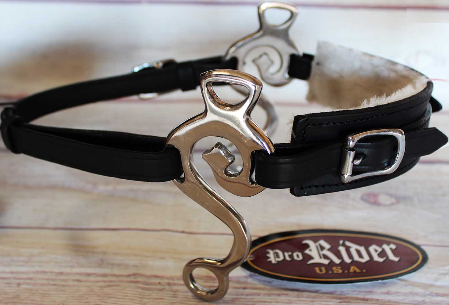 Horse Leather Hackamore English Western Bridle BIT Tack Curb Chain