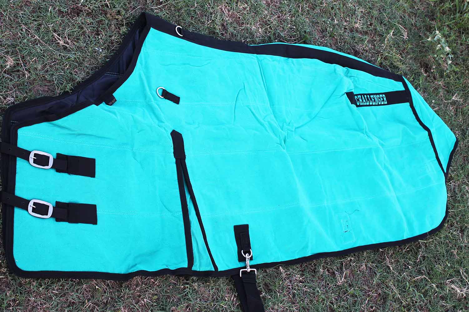 78" Canvas Duck Turnout Water Resistant Horse Winter Blanket Wool Felt