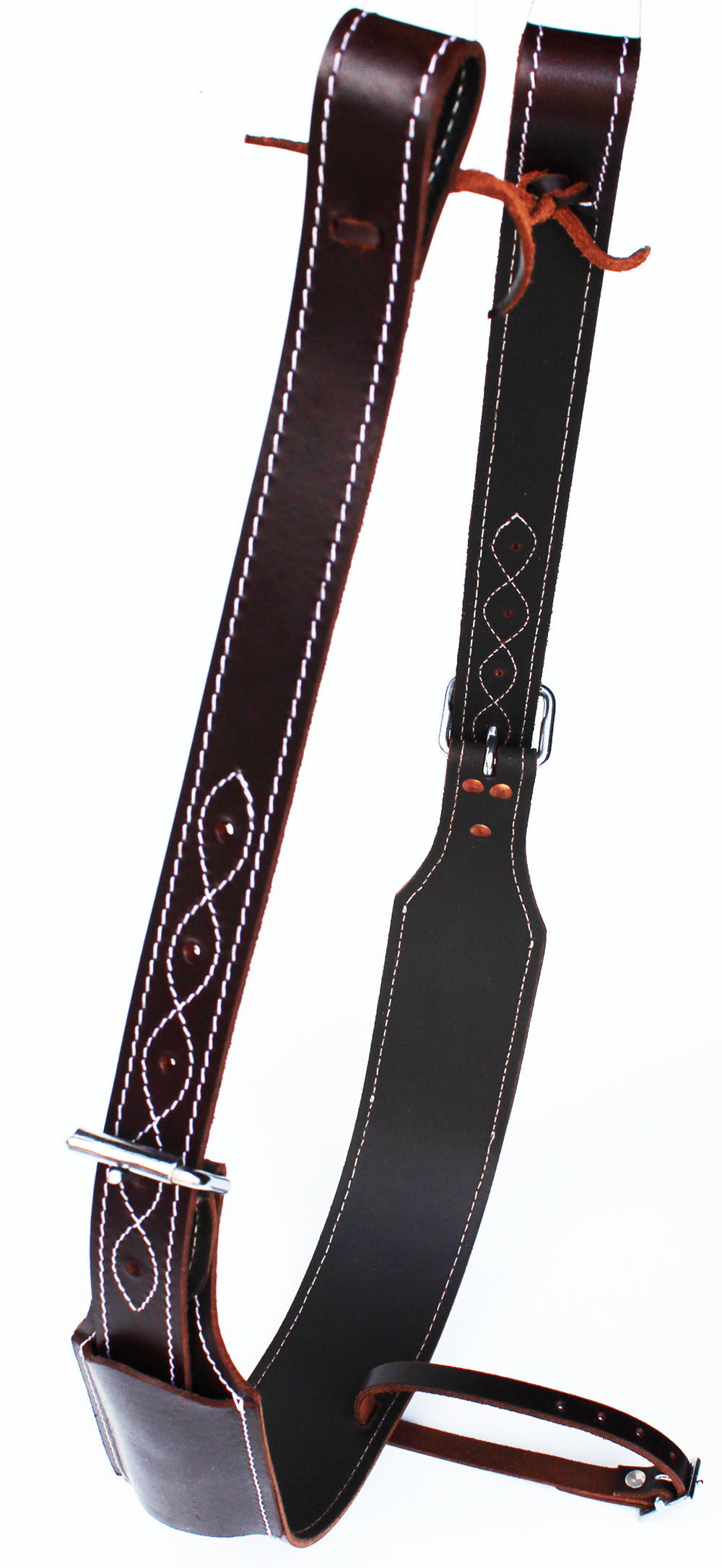 Horse WESTERN LEATHER REAR FLANK BACK CINCH GIRTH HORSE SADDLE BILLETS