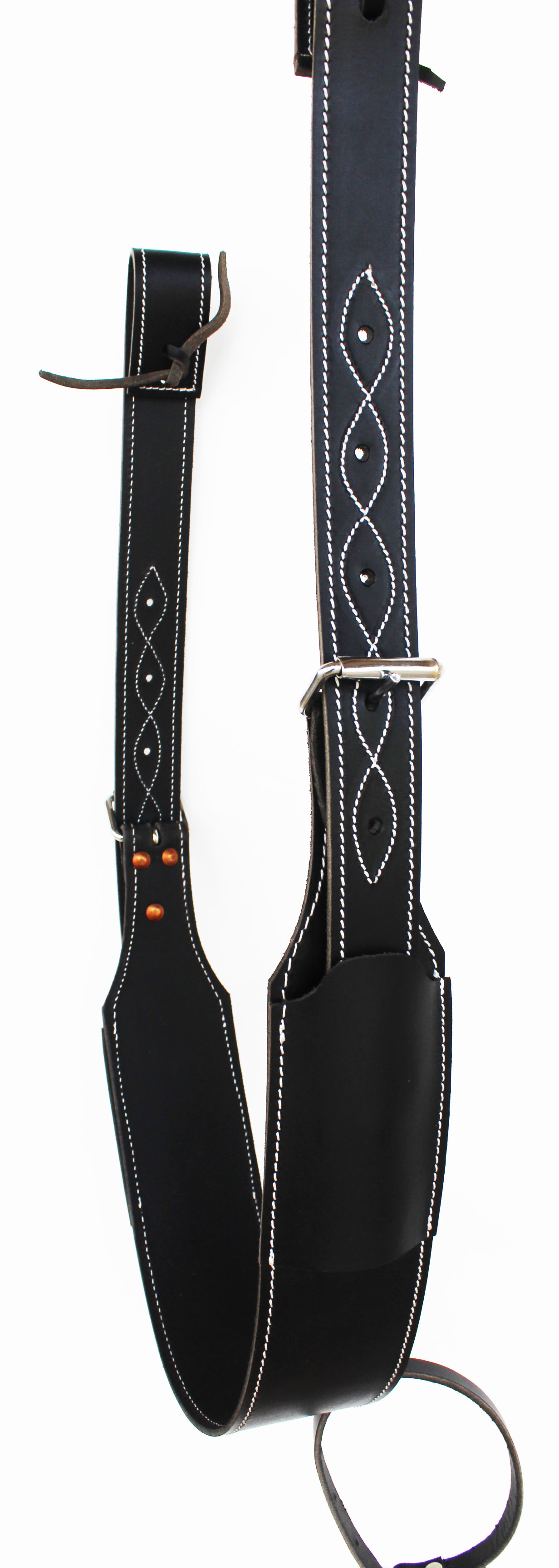 Horse WESTERN LEATHER REAR FLANK BACK CINCH GIRTH HORSE SADDLE BILLETS