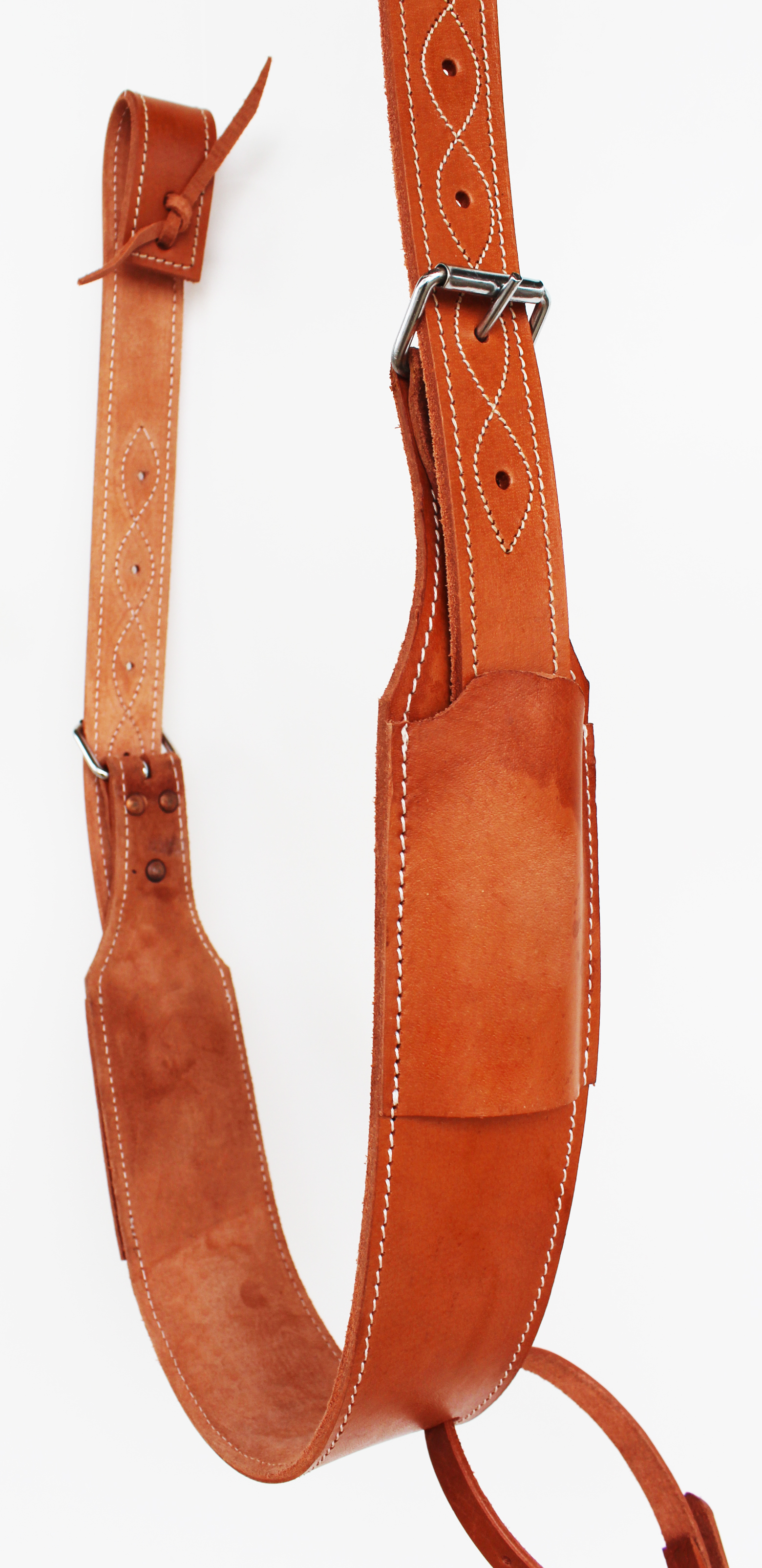 WESTERN LEATHER BACK CINCH GIRTH REAR FLANK CINCH TRAIL SHOW HORSE SADDLE TACK