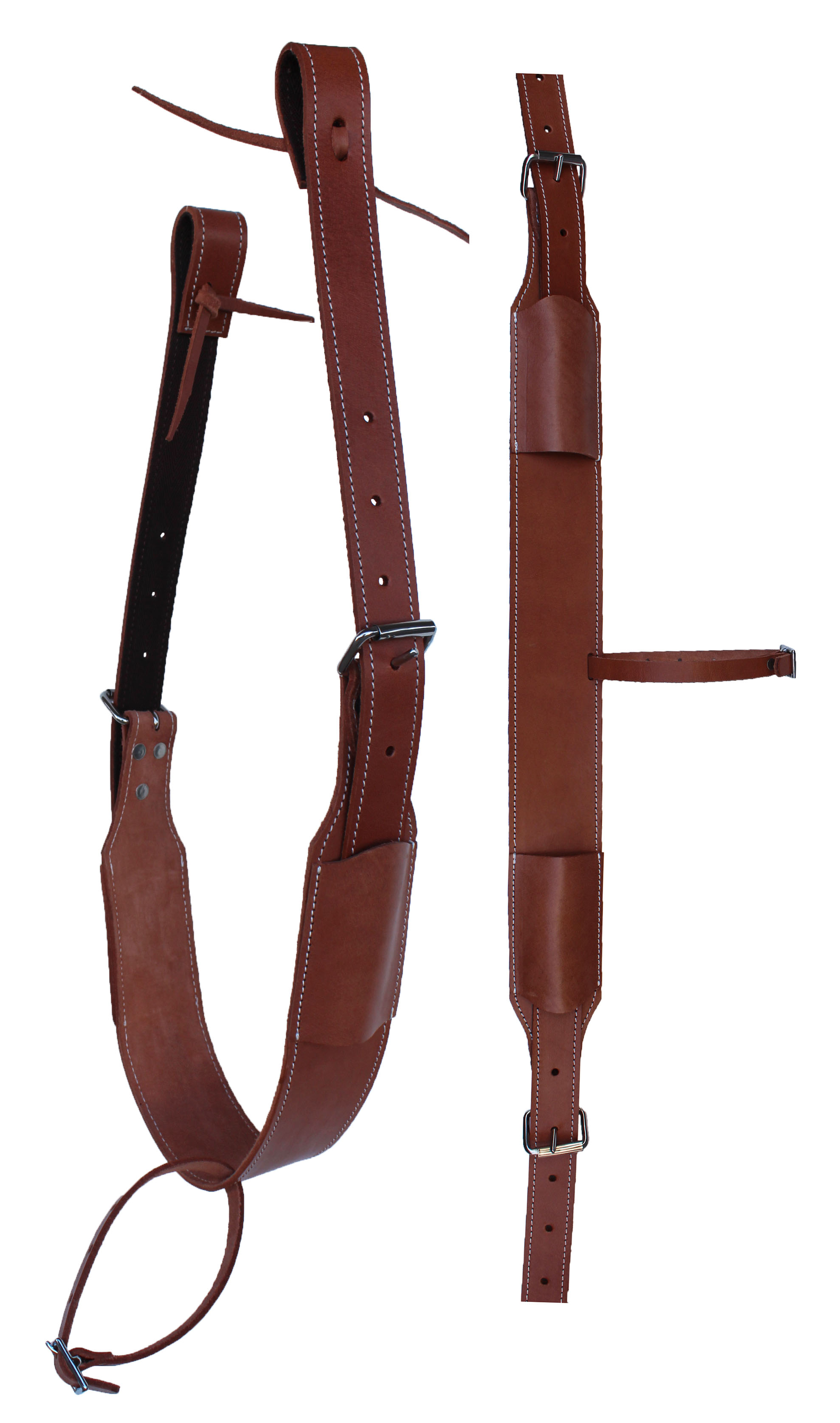 Horse WESTERN LEATHER REAR FLANK BACK CINCH GIRTH HORSE SADDLE BILLETS