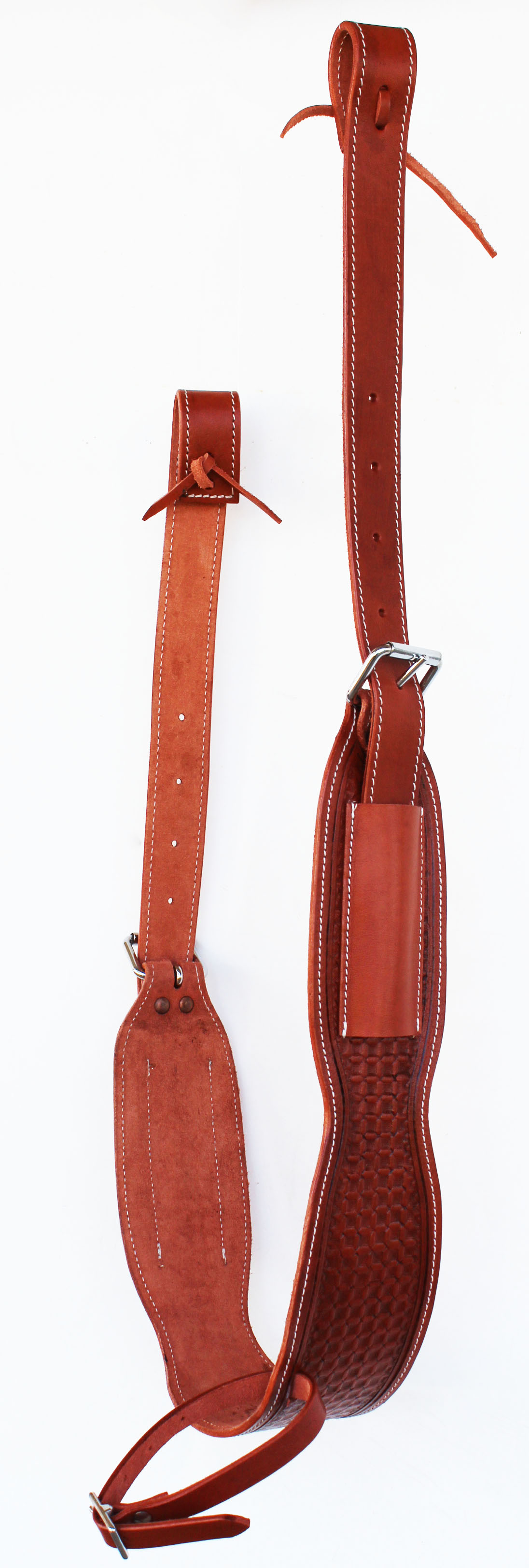 Challenger Tack Horse Western Carved Leather Rear Flank Back Cinch Girth Saddle Billets 977480