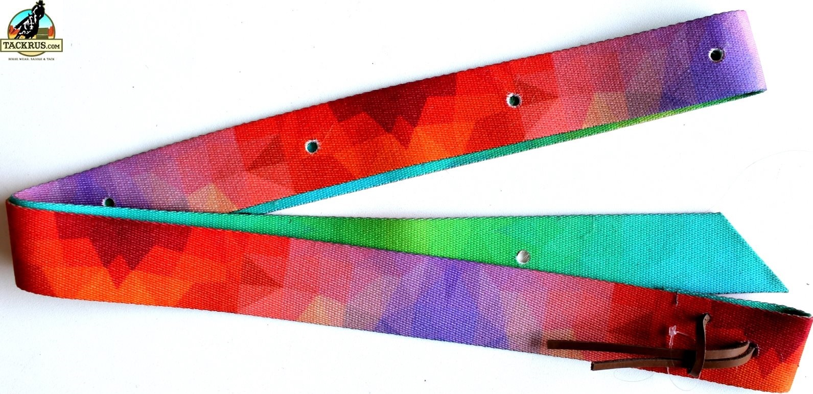 Horse Colorful Nylon Tie Cinch Strap Western Saddle w/hole Horse Tack