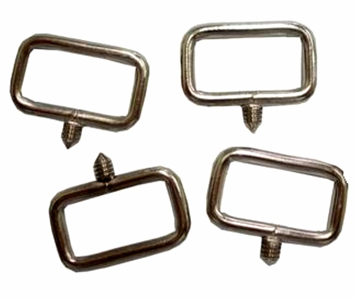 Pack of 6 Horse Saddle Tack Hardware Concho 3 4" Bridle Loop Screw