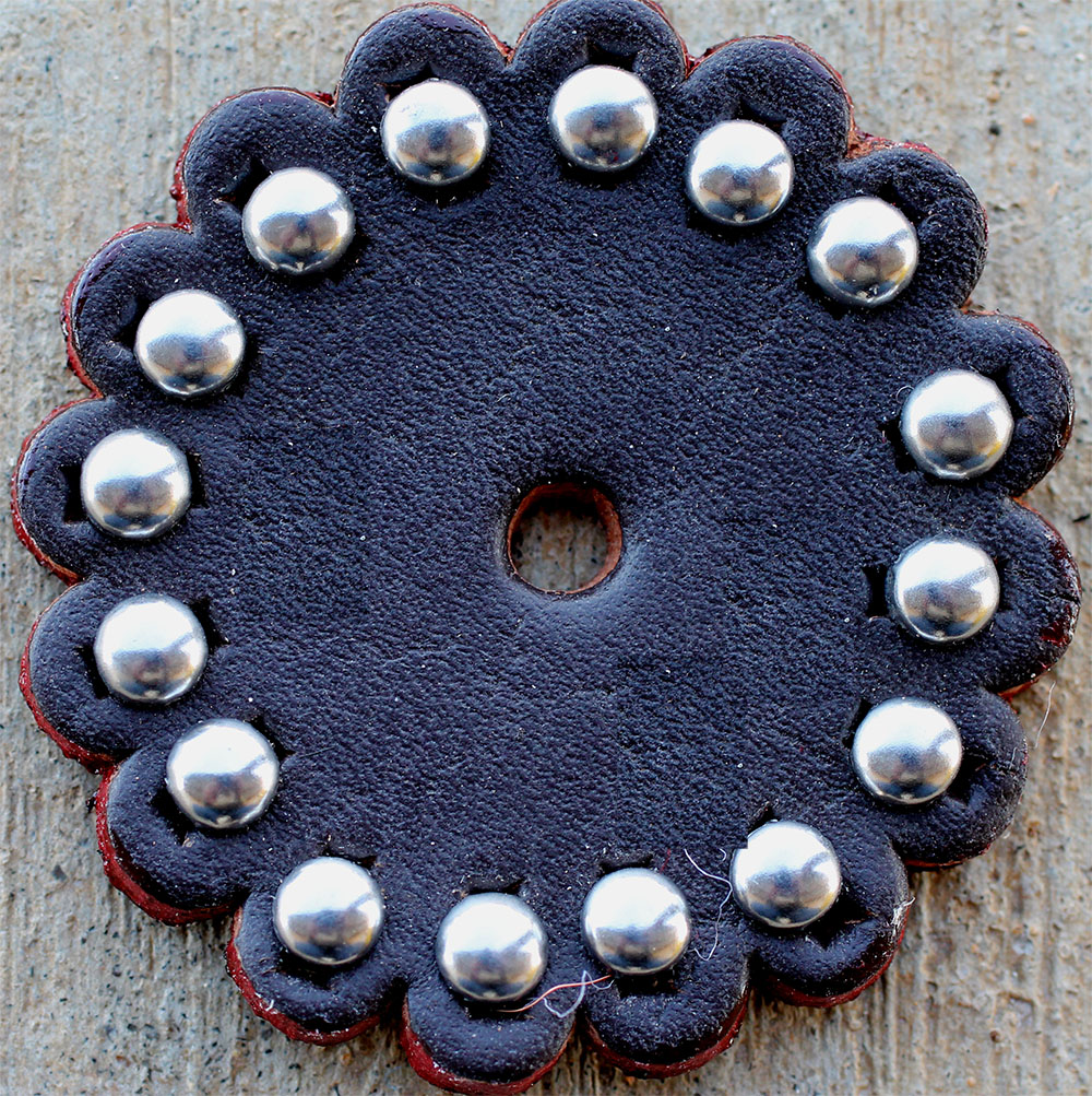 Set of 2 Conchos Leather Rosette Horse Saddle Bridle Tack 402P eBay