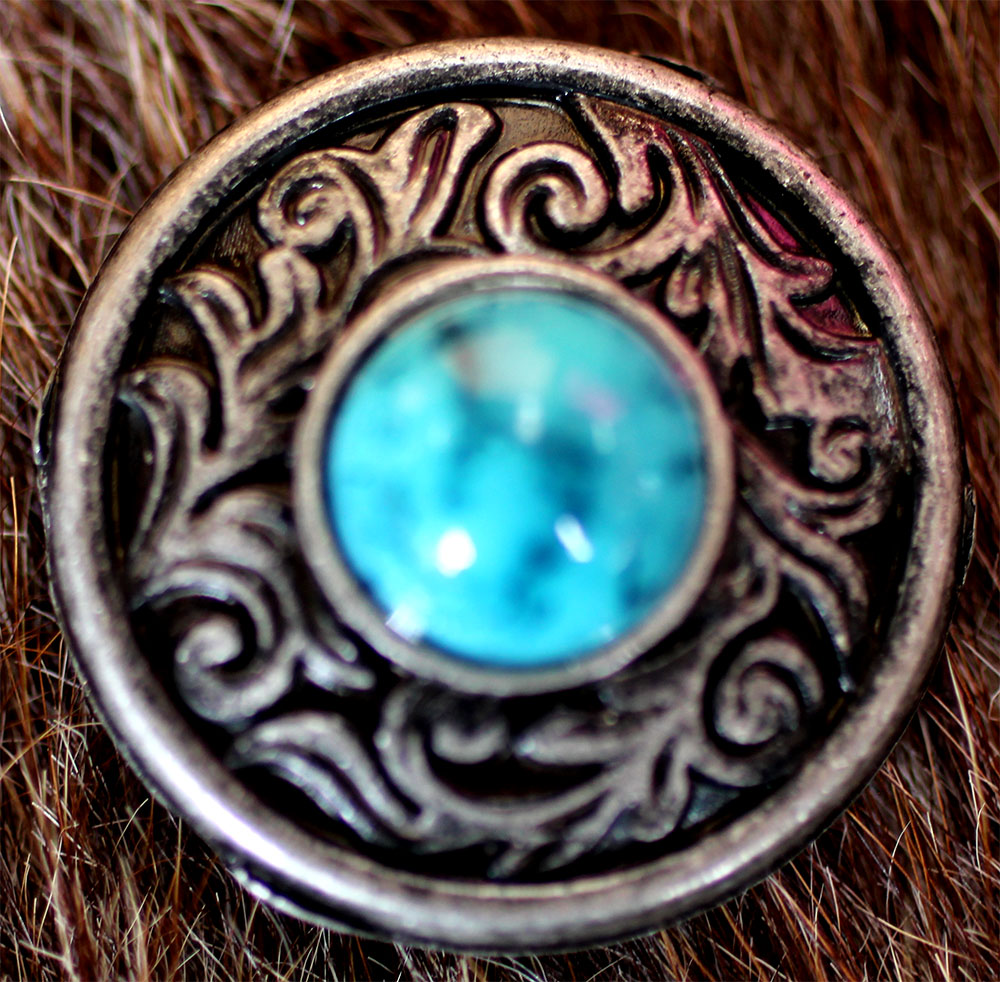 4 Conchos Rhinestone Horse Saddle Western Rodeo Bridle Turquoise CO93