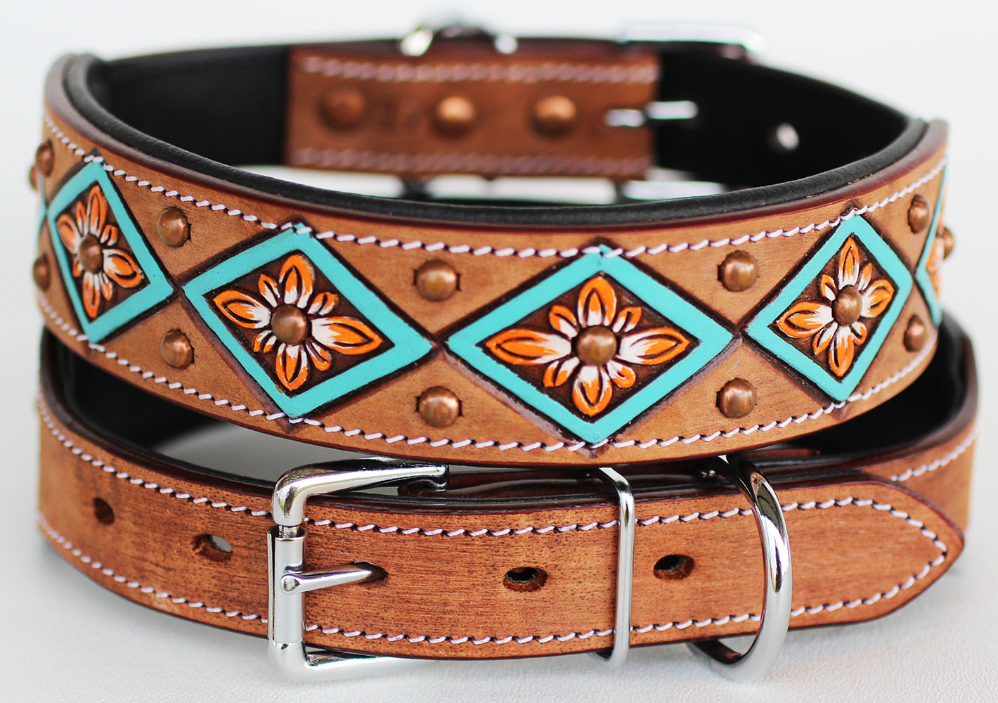 Small Bling Rhinestone Dog Puppy Collar Crystal Western Cow Leather 6020