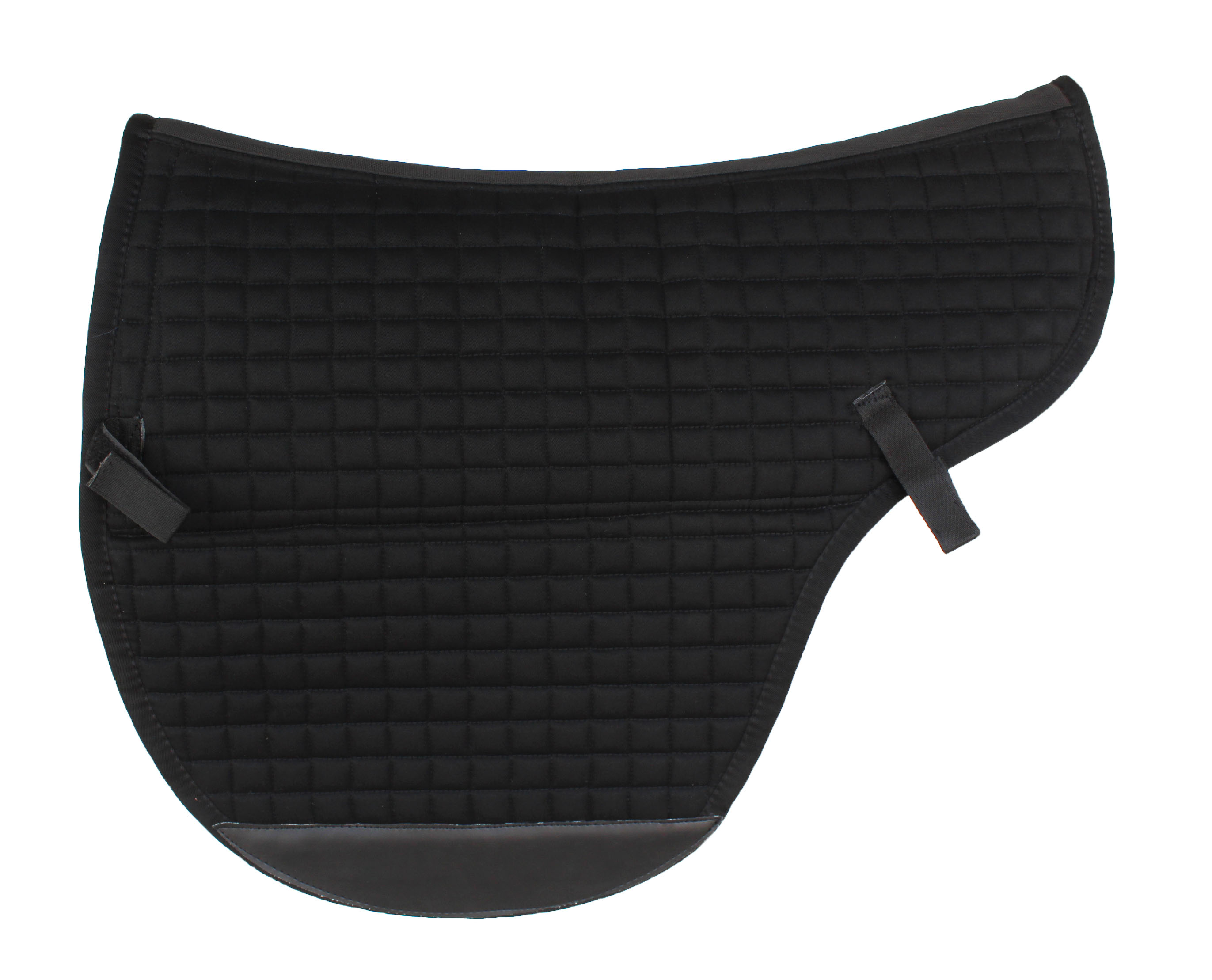 Horse English Western Endurance Contoured Cotton Fur SADDLE Pad Black