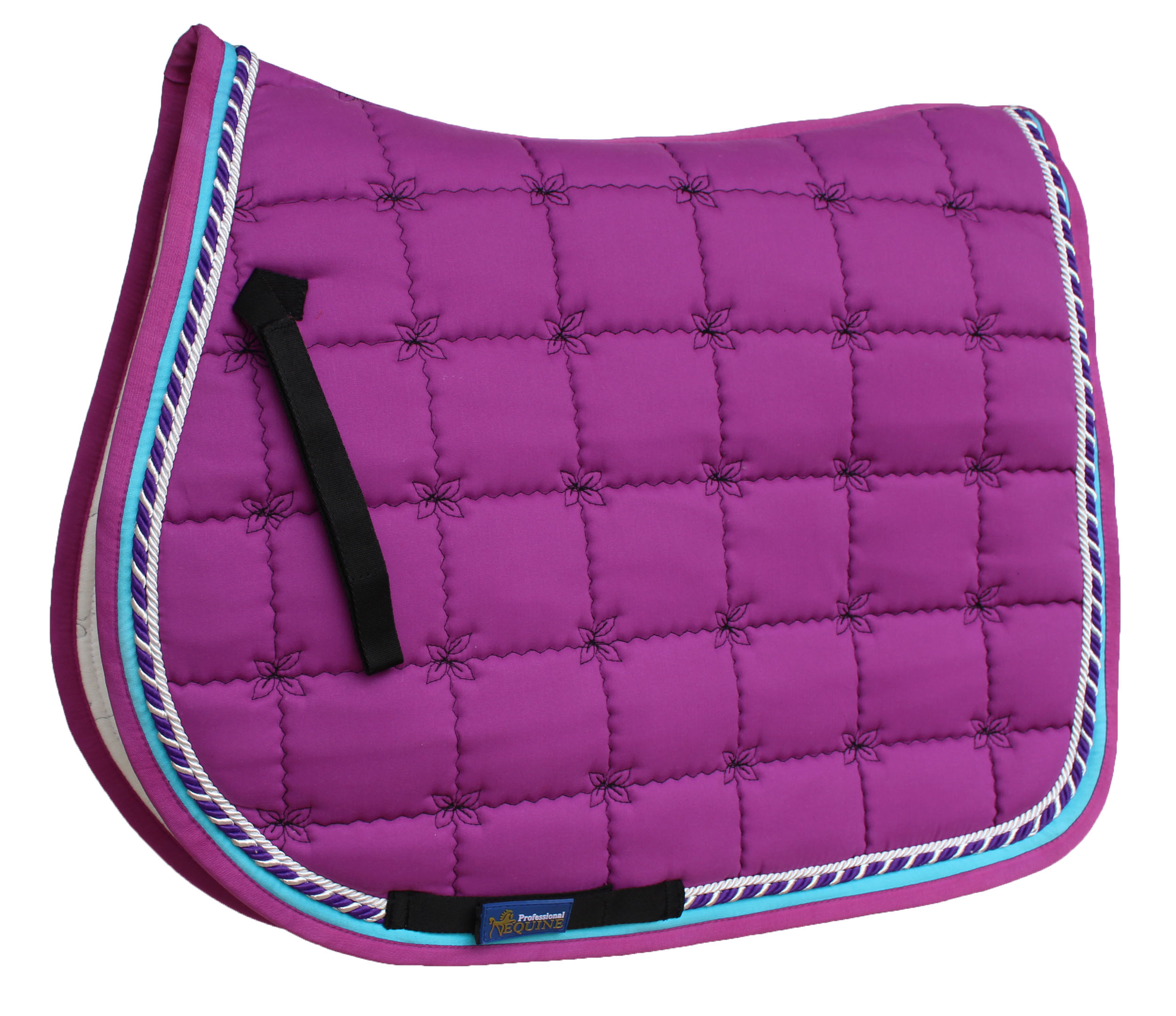Cheval Anglais Matelassé All-Purpose brodé Trail Saddle Pad Violet 72132