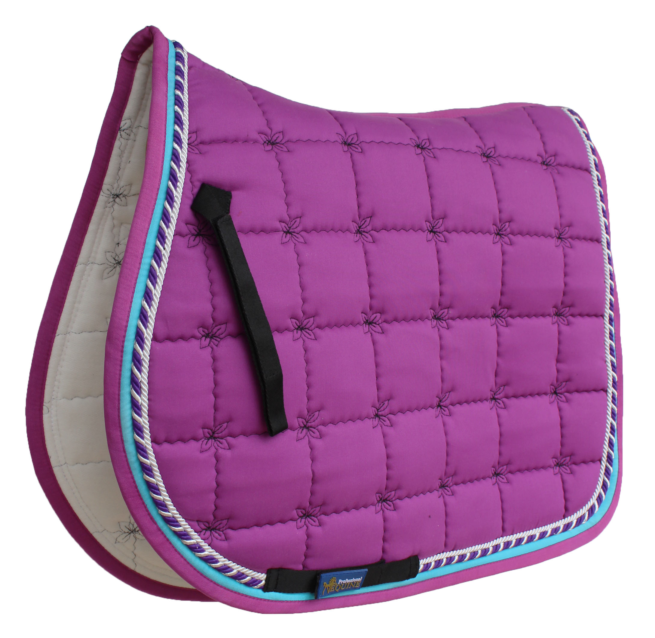 Cheval Anglais Matelassé All-Purpose brodé Trail Saddle Pad Violet 72132
