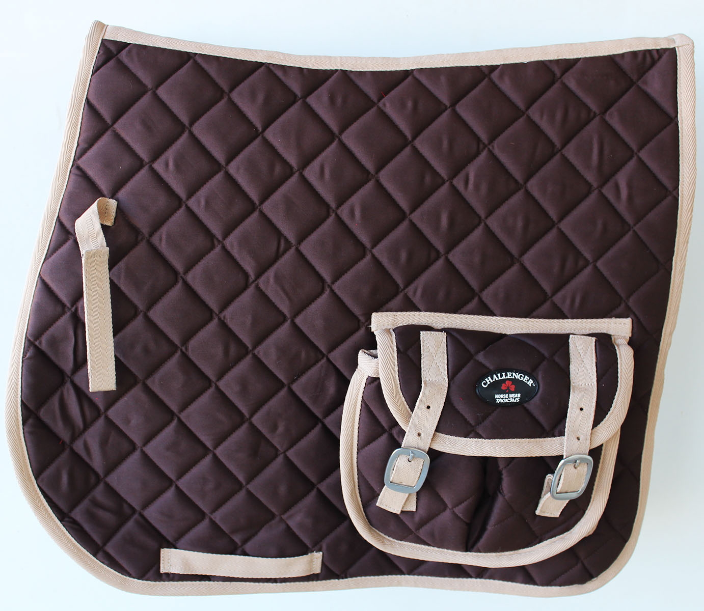 HORSE QUILTED ENGLISH CONTOURED GEL SADDLE PAD Jumping Tack Riding