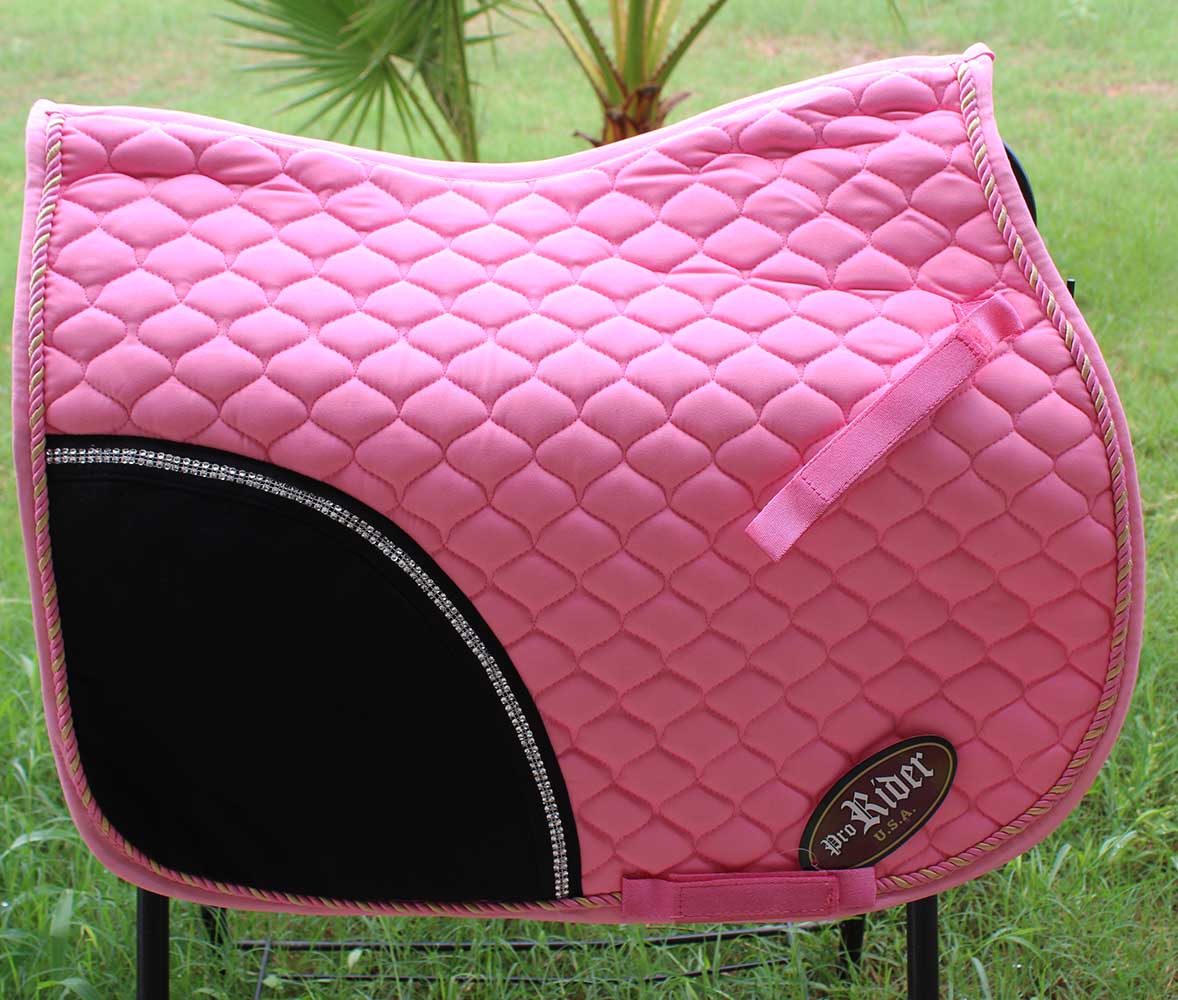 Horse Quilted ENGLISH SADDLE PAD Tack Trail Riding Turquoise 72F01 eBay