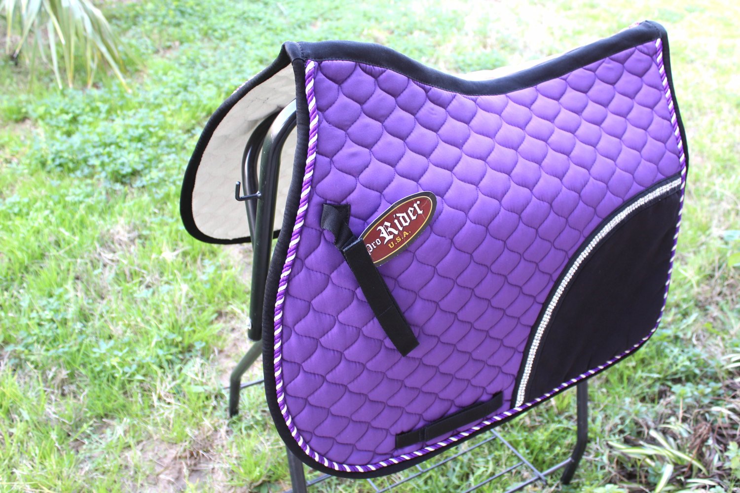 Horse Quilted ENGLISH SADDLE PAD Tack Trail Riding Turquoise 72F01 eBay