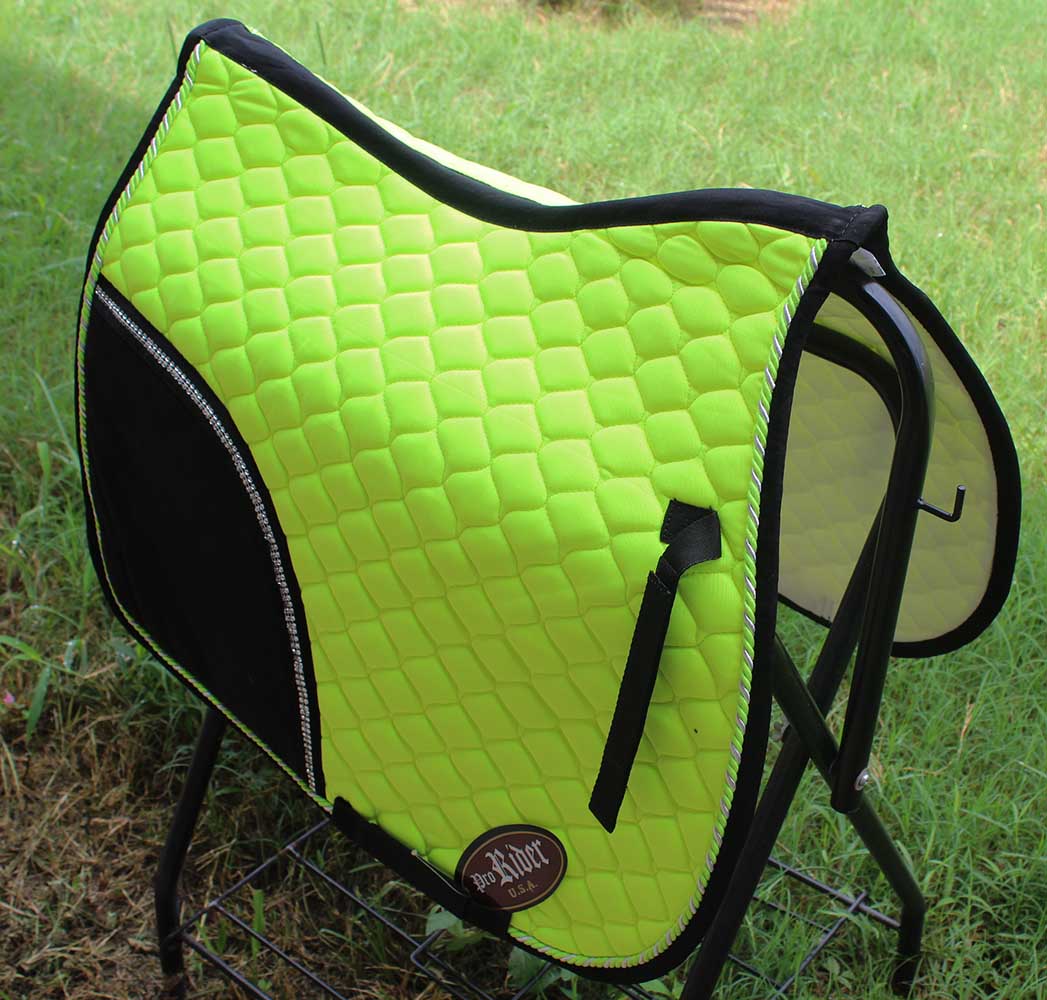 Horse Quilted ENGLISH SADDLE PAD Tack Trail Riding Turquoise 72F01 eBay