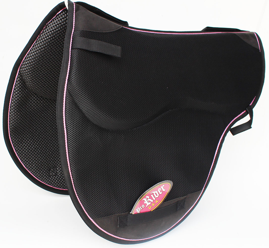 Horse English Endurance Treeless Non-Slip Neoprene Saddle Pad 6405BK3