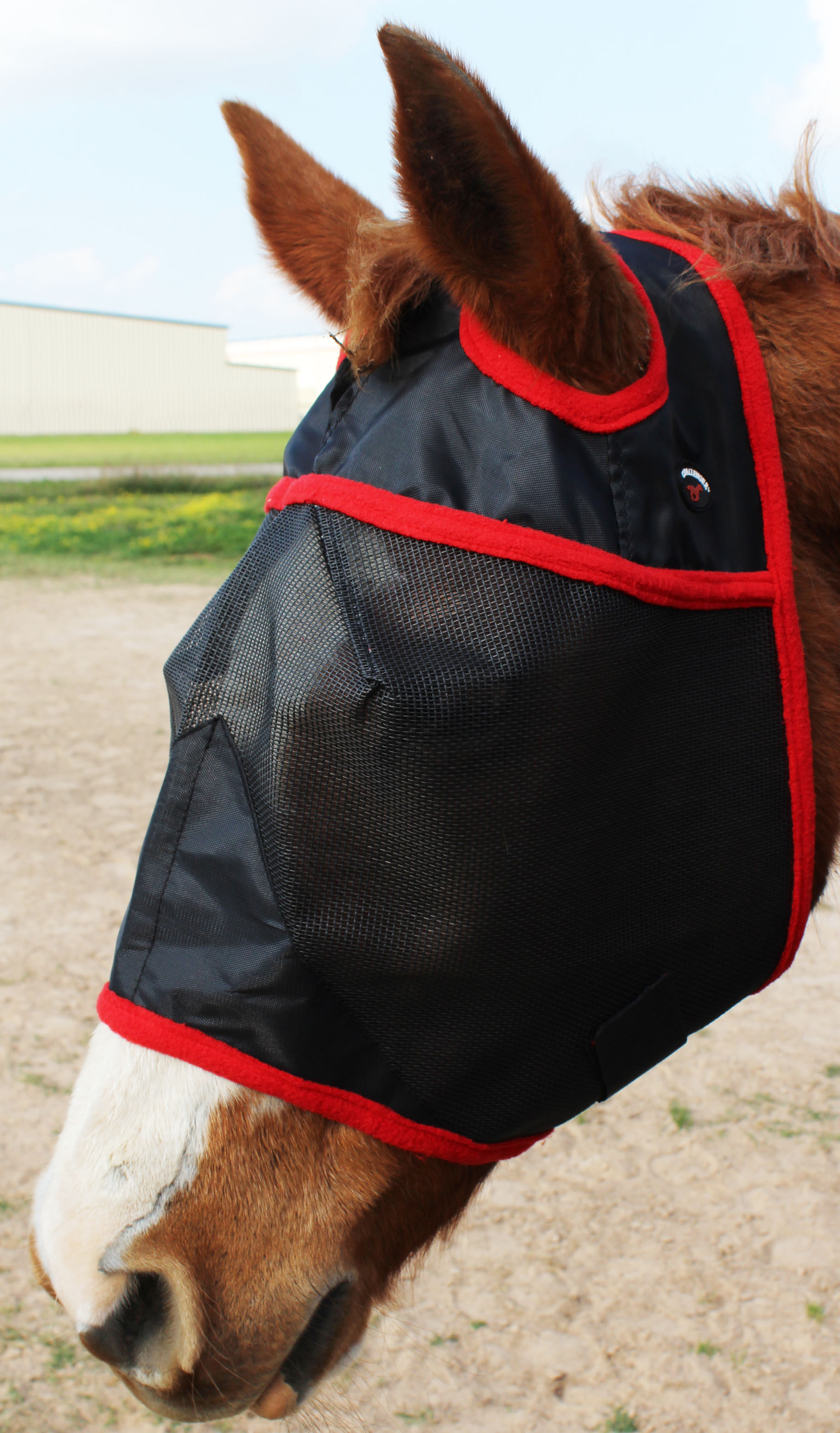 Equine Horse Fly Mask Summer Spring Airflow Mesh UV Mosquitoes 732102RD