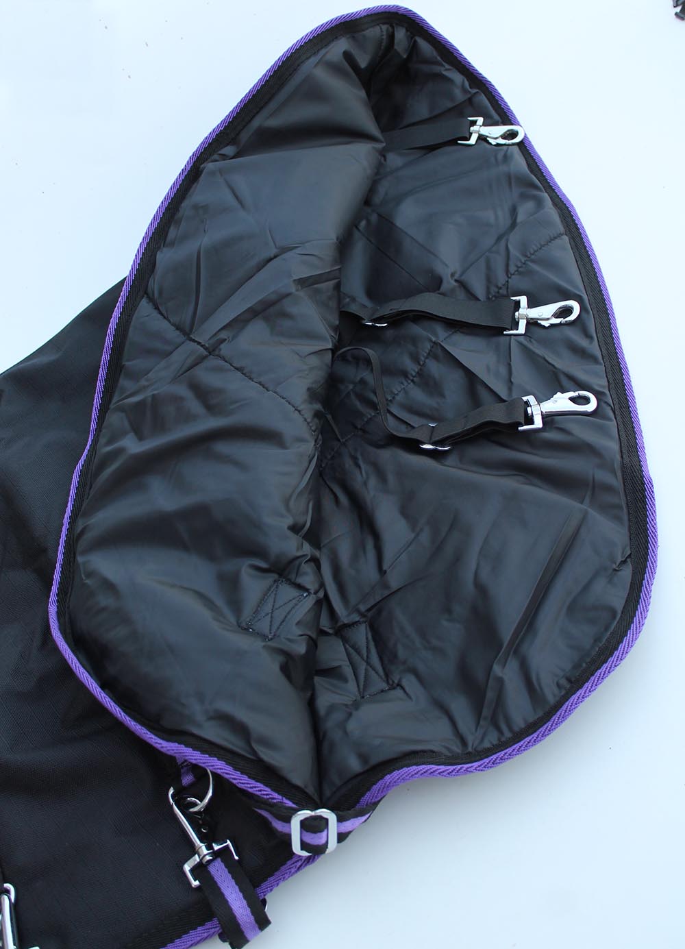 Horse 1200D Waterproof Mane Neck Cover Hood 350gms Challenger Blanket 520P