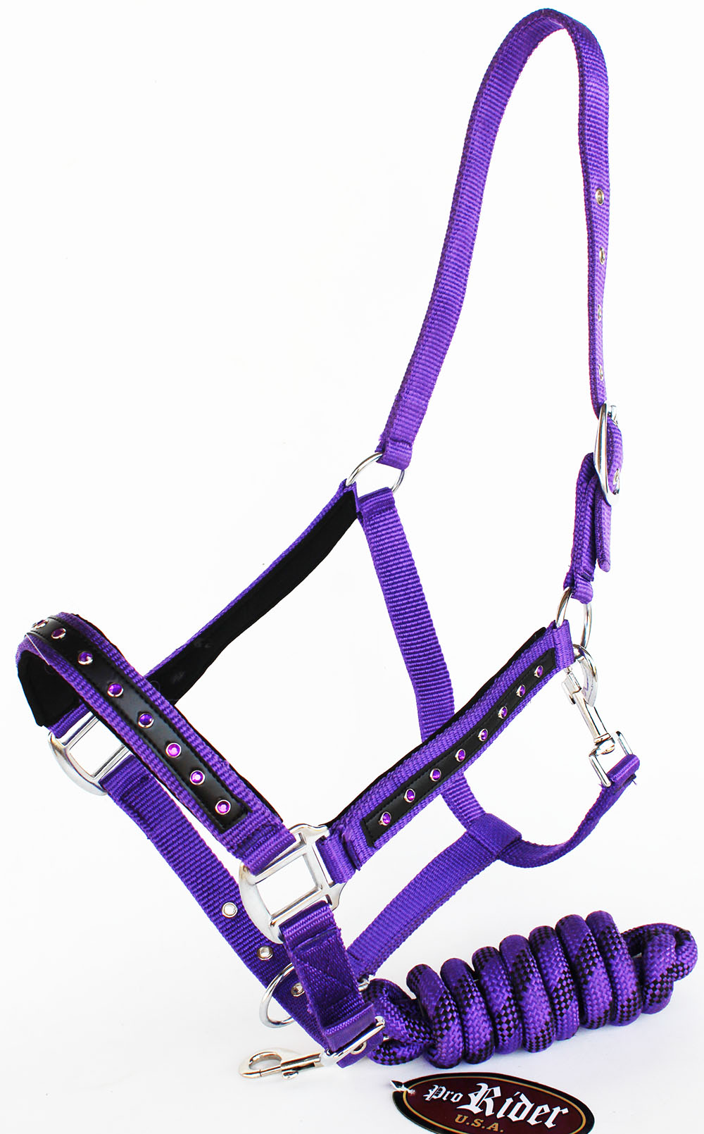 Nylon Horse Halter Lead Rope Bling Tack Noseband 60686lco402 eBay