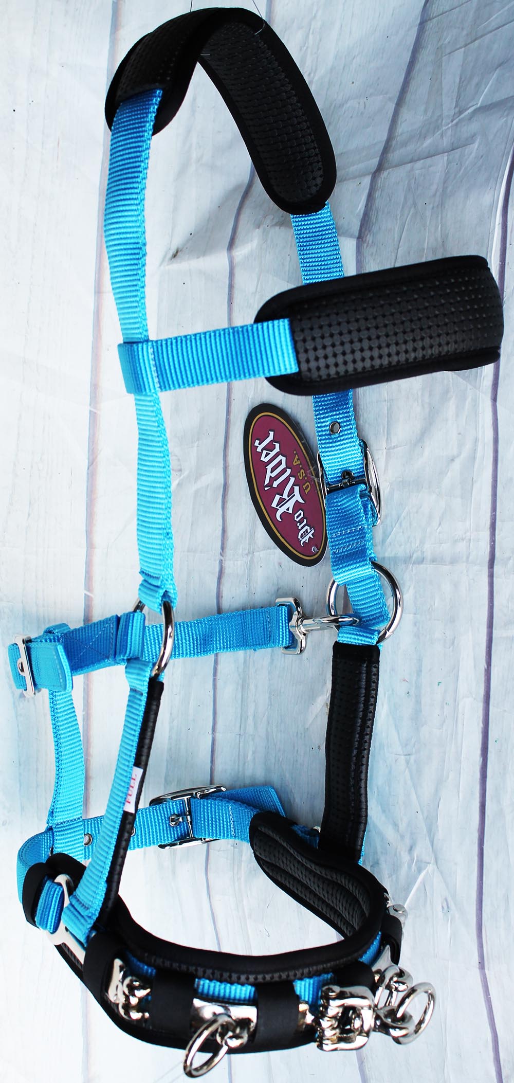 Nylon Lunge Padded Cavesson Halter Horse Tack Turquoise 606F03 eBay
