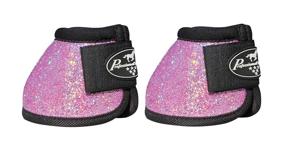 Professional Choice Horse Secure FIT NO Turn Sports Bell Boots Pink