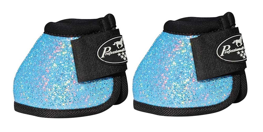 M-Professional-Choice-Pferd-Sicherer-Sitz-Sport-Bell-Stiefel-Turkis-Glitzer