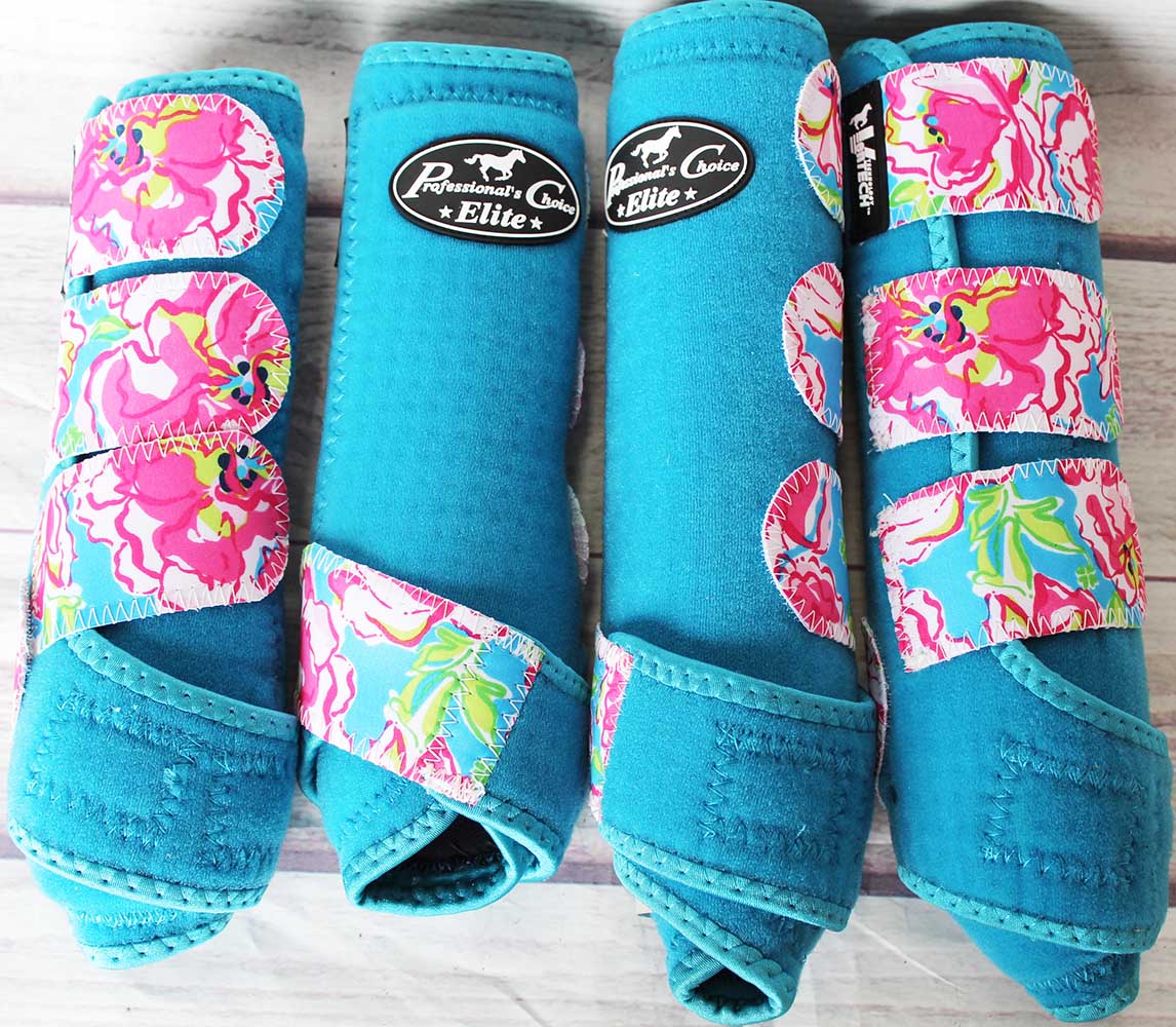 Professional Choice SMB VenTech ELITE 4 PACK Horse Boots Blue