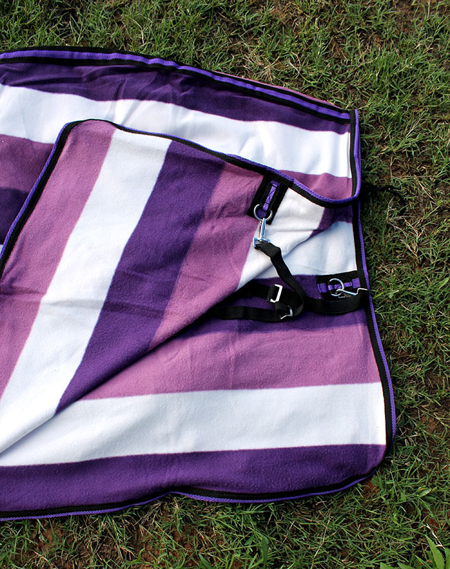 Horse Sheet Polar FLEECE COOLER Exercise Blanket Wicks Moisture Purple
