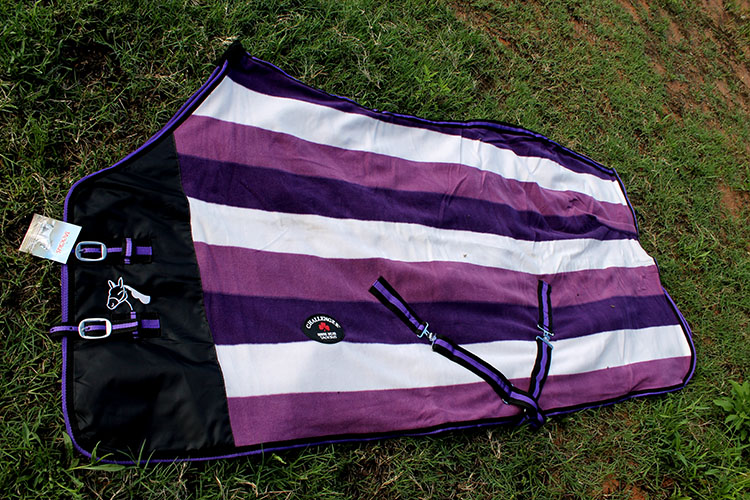 Horse Sheet Polar FLEECE COOLER Exercise Blanket Wicks Moisture Purple
