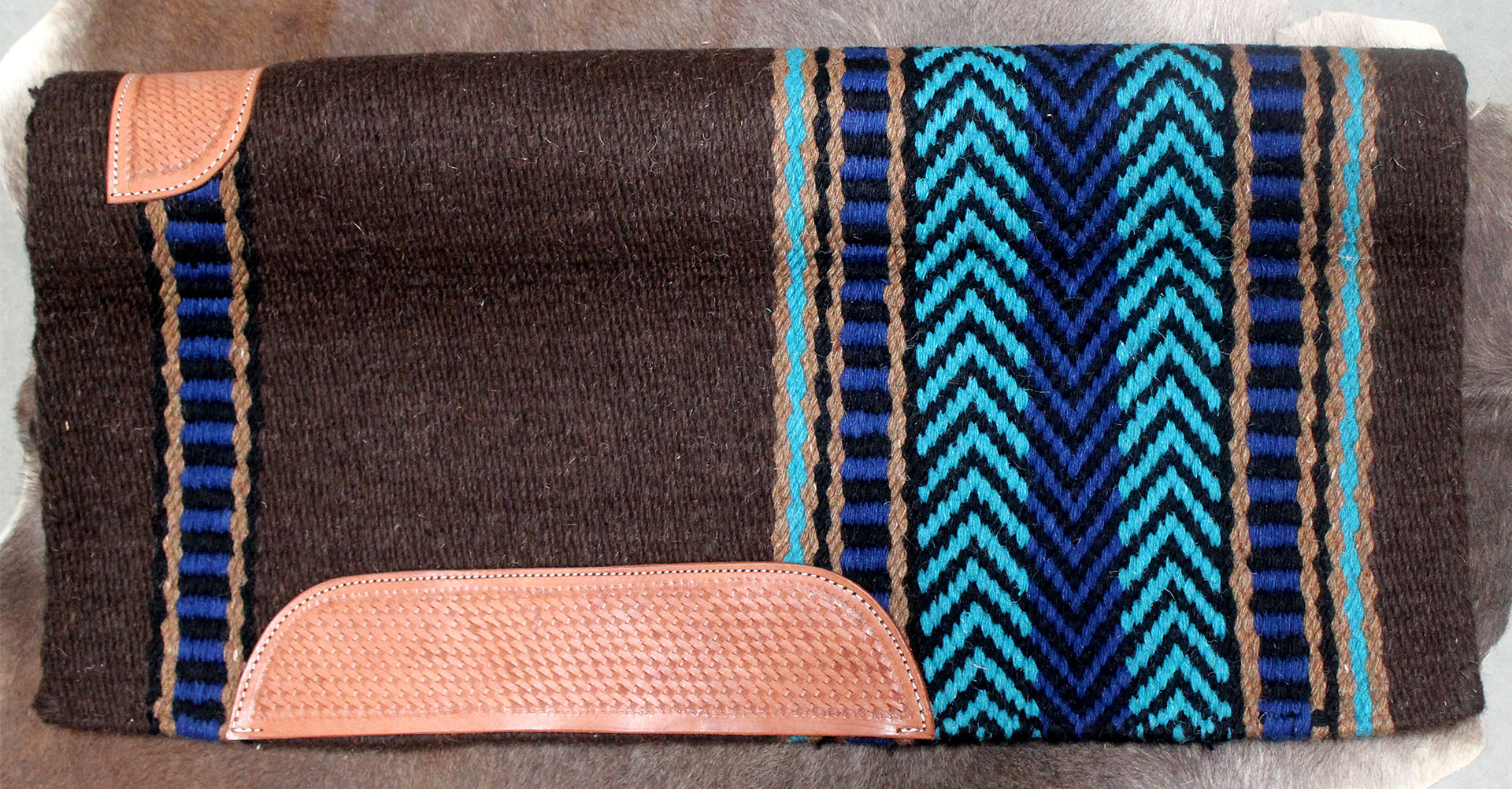 Wool Western Show Trail Horse Saddle Blanket Rodeo PAD RUG 36156T eBay