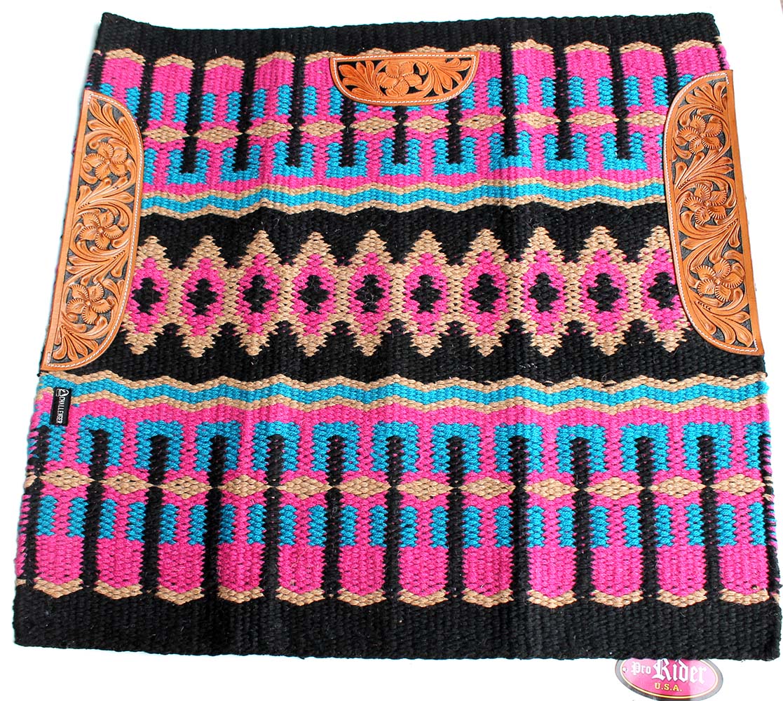 34x36 Horse Wool Western Show Trail SADDLE BLANKET Rodeo Pad Rug 36329C