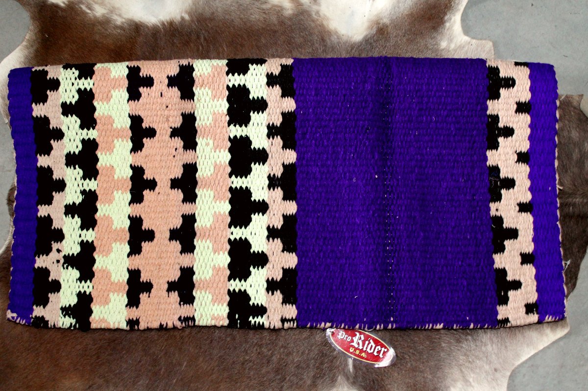 34X36 HORSE WOOL Western Show Trail SADDLE BLANKET Rodeo Pad Rug 36S125