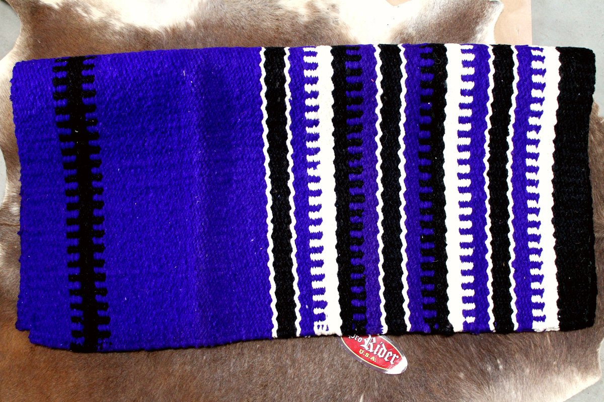 34x36 Horse Wool Western Show Trail SADDLE BLANKET Rodeo Pad Rug 36S145