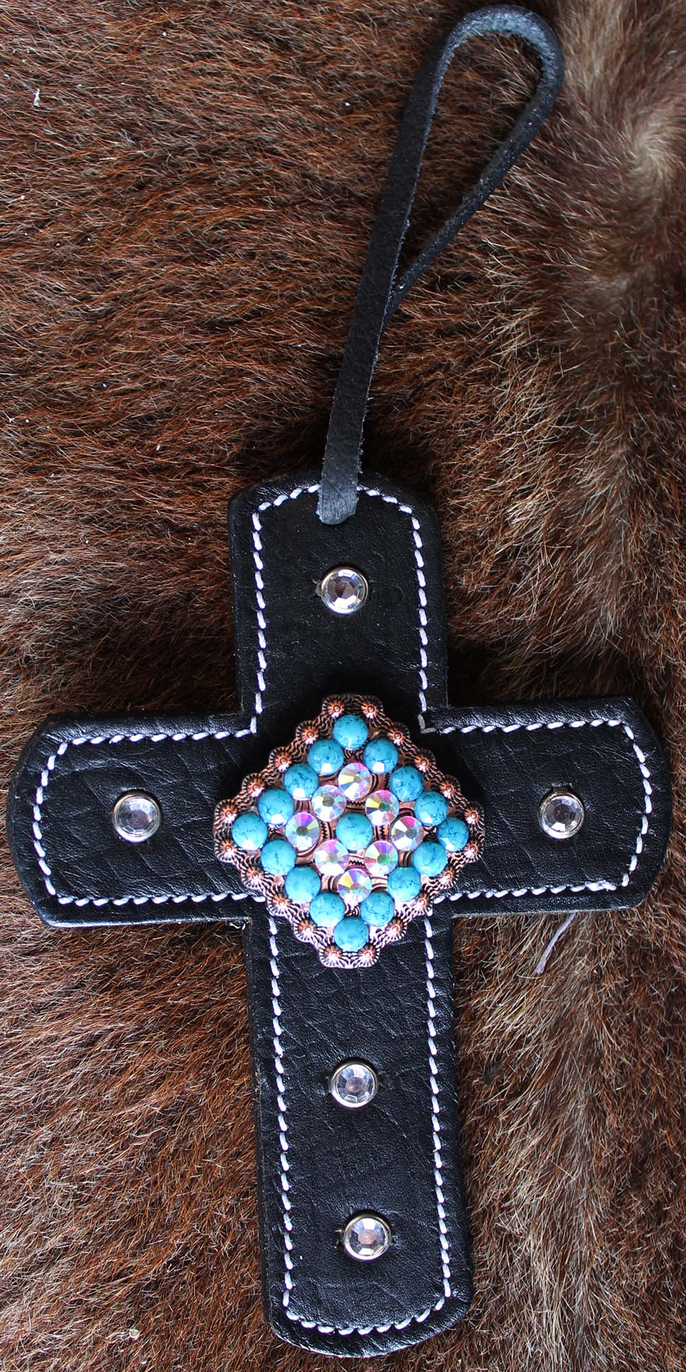 4" Western Riding Barrel Horse Saddle Leather Cross Tie 9657