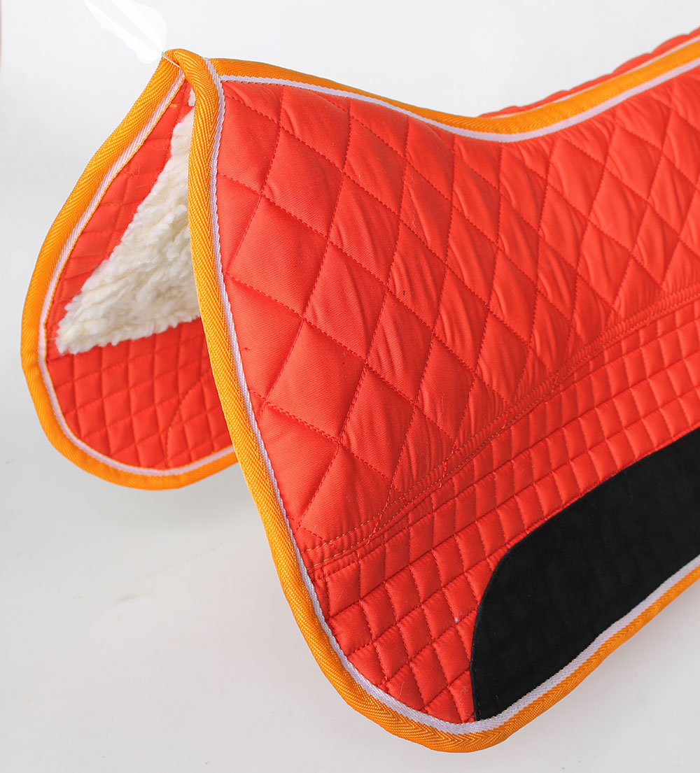 Western Horse SADDLE PAD 28X32 DOUBLE BACK FLEECE LINED ORANGE 39100 eBay