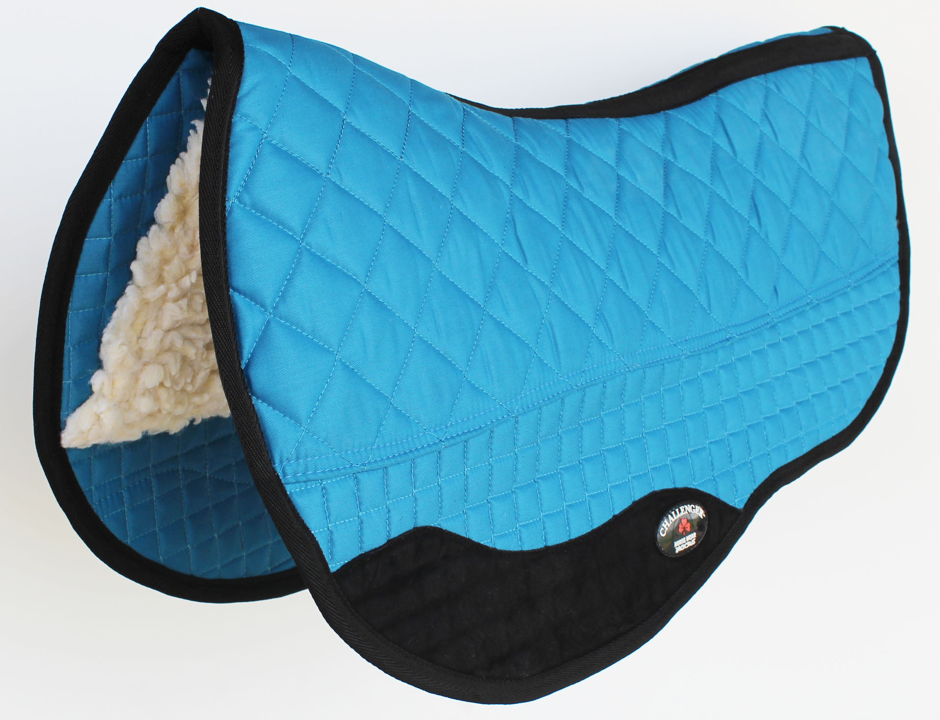 Equine Western Horse SADDLE PAD 28"X38" DOUBLE BACK BARREL FLEECE LINED