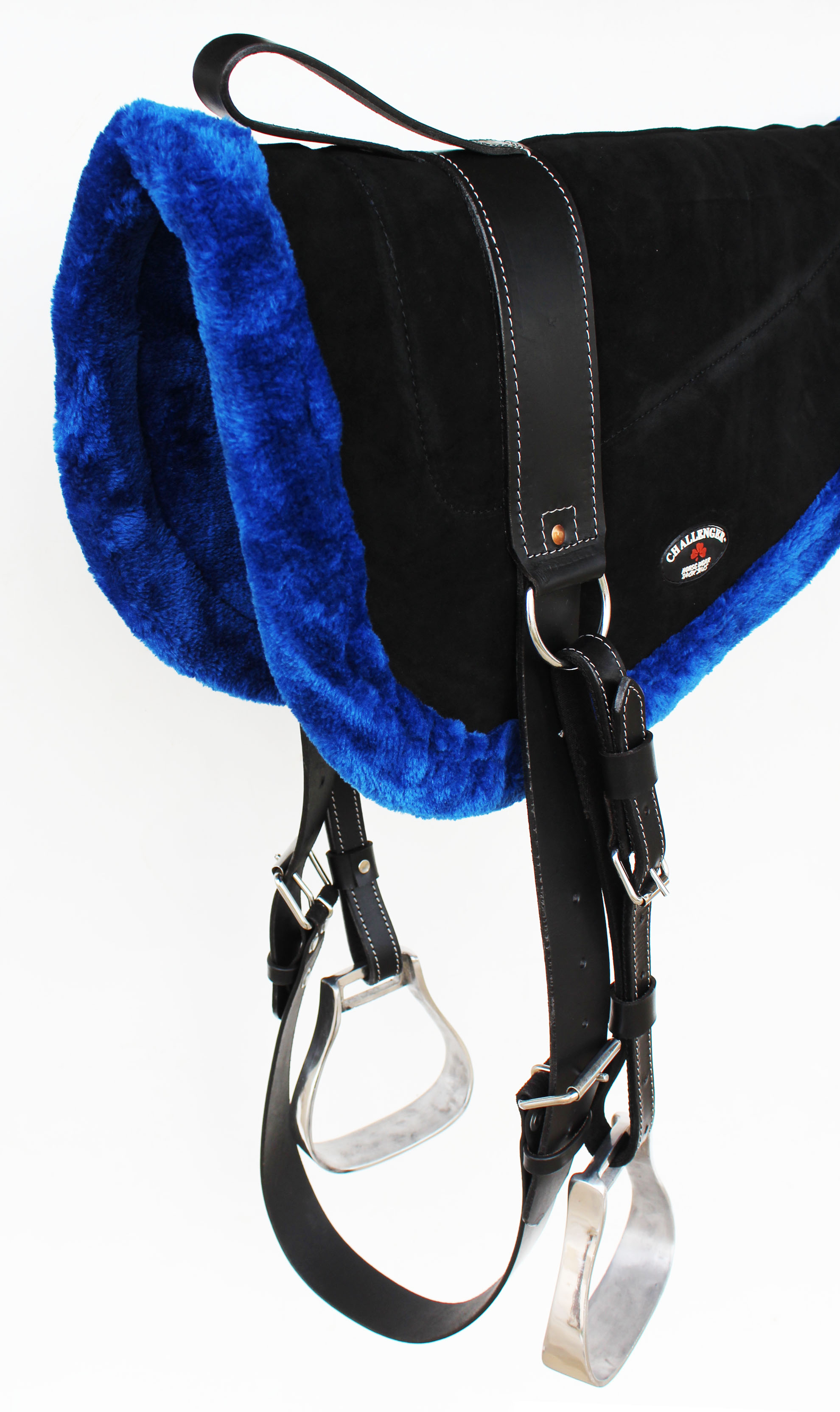 PRORIDER Horse Saddle PAD Western Suede Leather Bareback Stirrups 39148