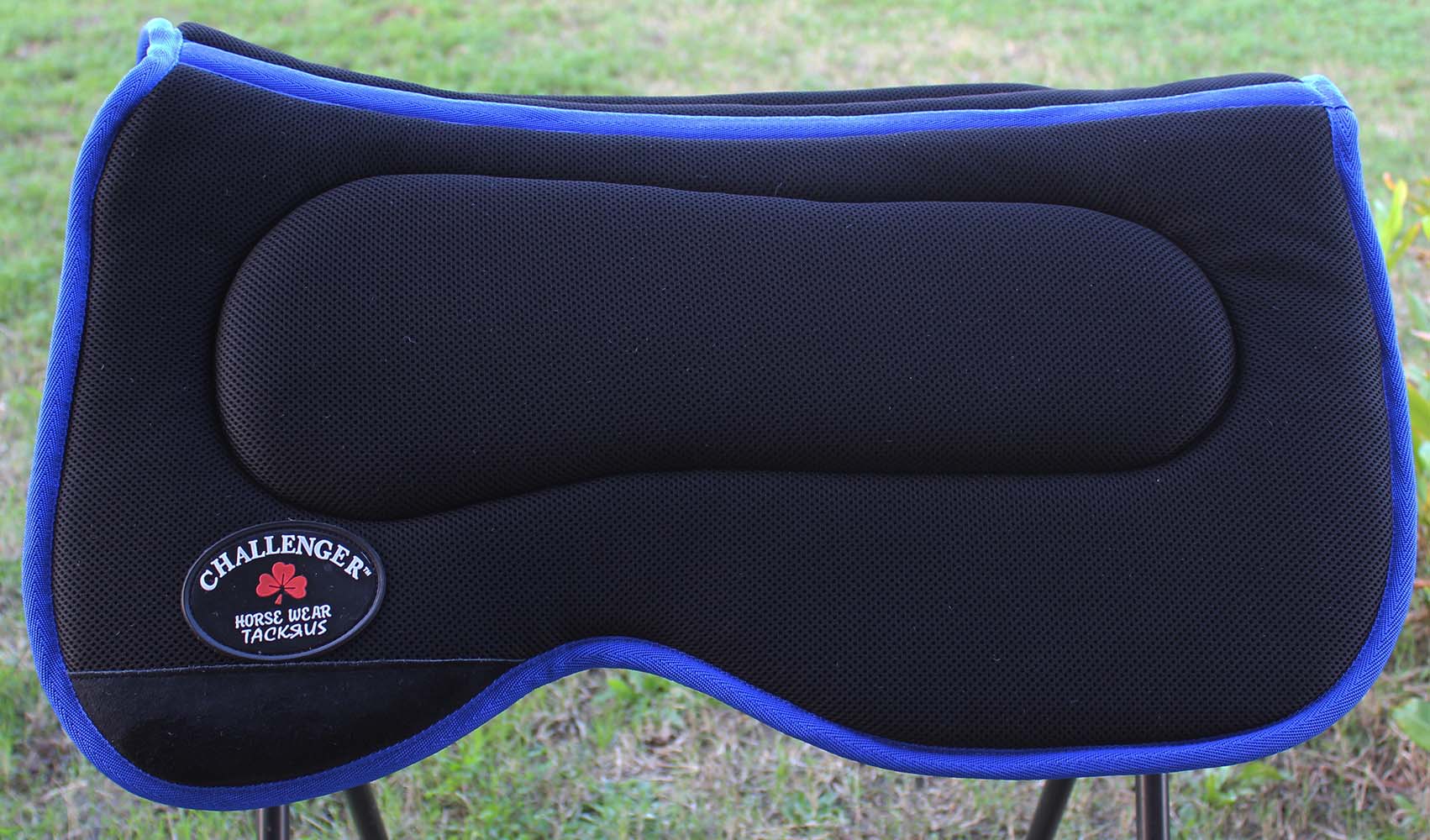 Equine Horse Western Saddle Pad with Anti slip Memory Foam Black Blue