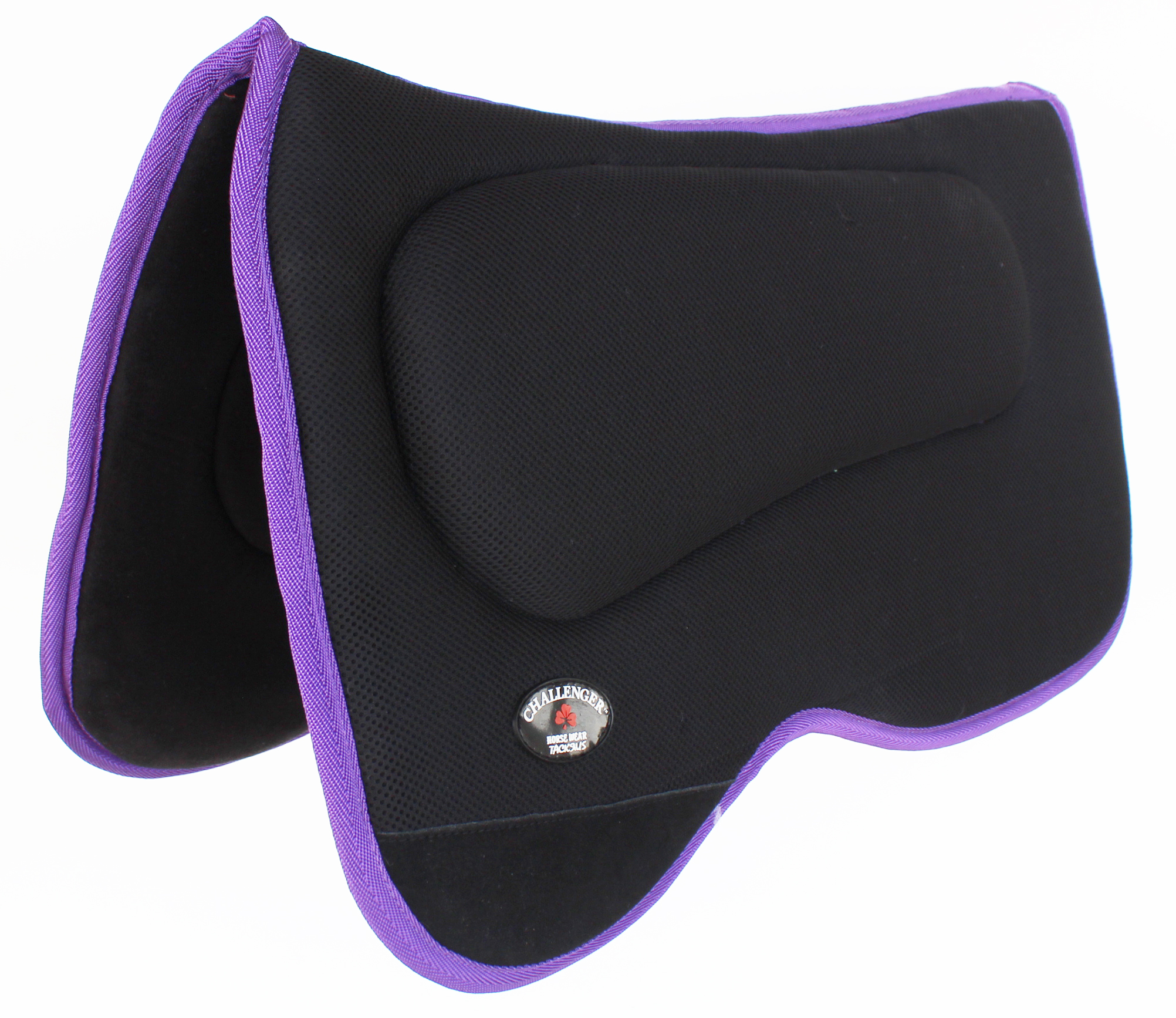 Western Horse SADDLE PAD Anti slip Memory Foam Black Black Purple Light