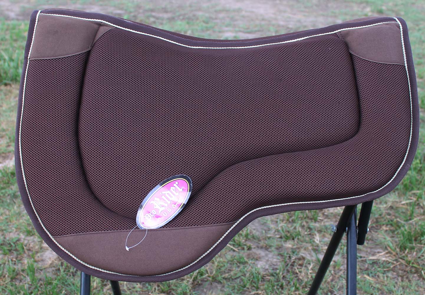 Western Horse Saddle PAD Endurance Neoprene Anti Slip Memory Foam Brown