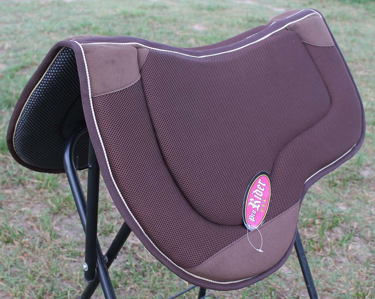 Western Horse Saddle PAD Endurance Neoprene Anti Slip Memory Foam Brown 3980 eBay
