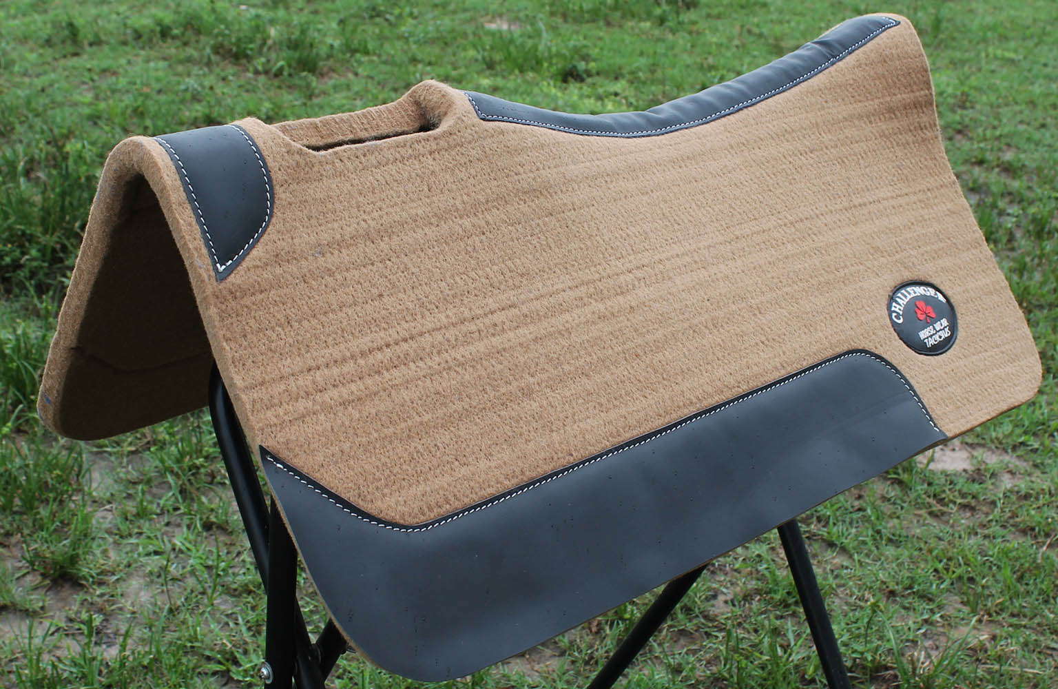 Western Horse Contour Wool Felt Orthopedic Saddle Pad Rodeo Tack Equine